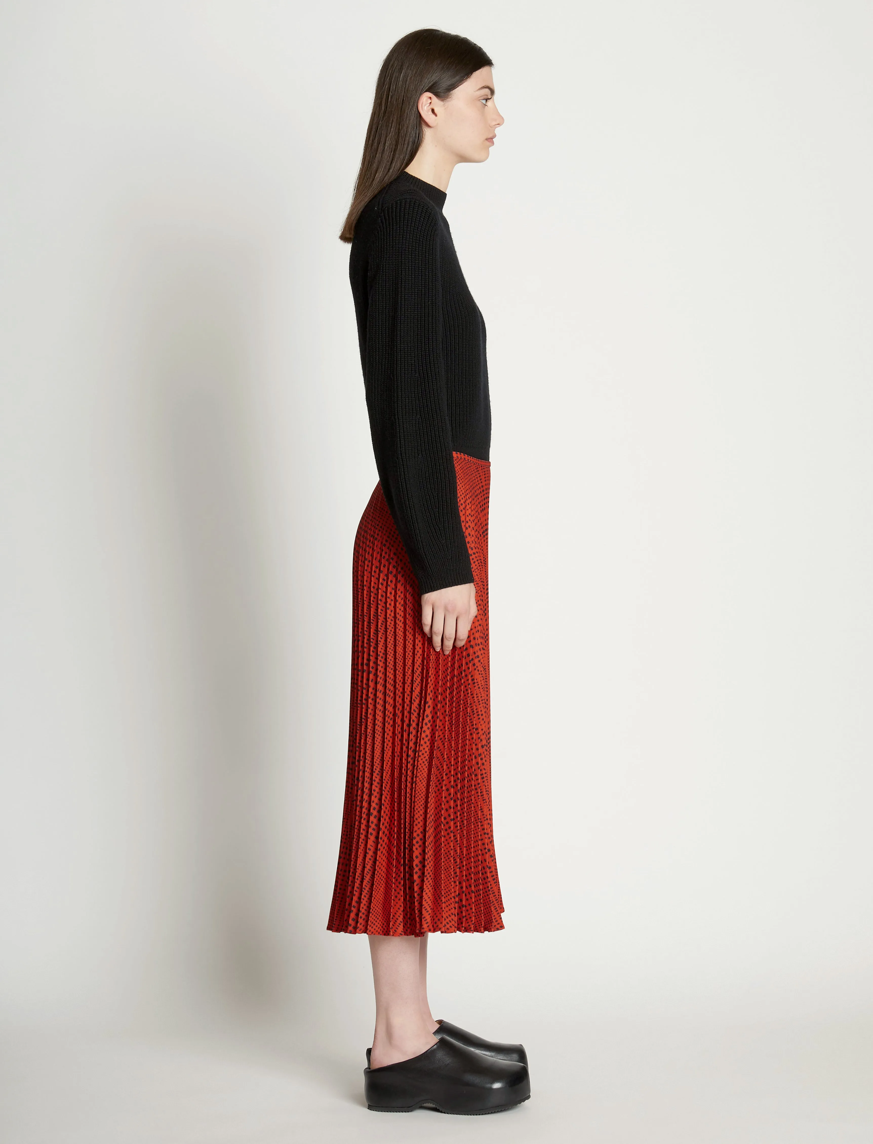 Pleatable Crepe Midi Skirt sold by Proenza Schouler product image thumbnail 3