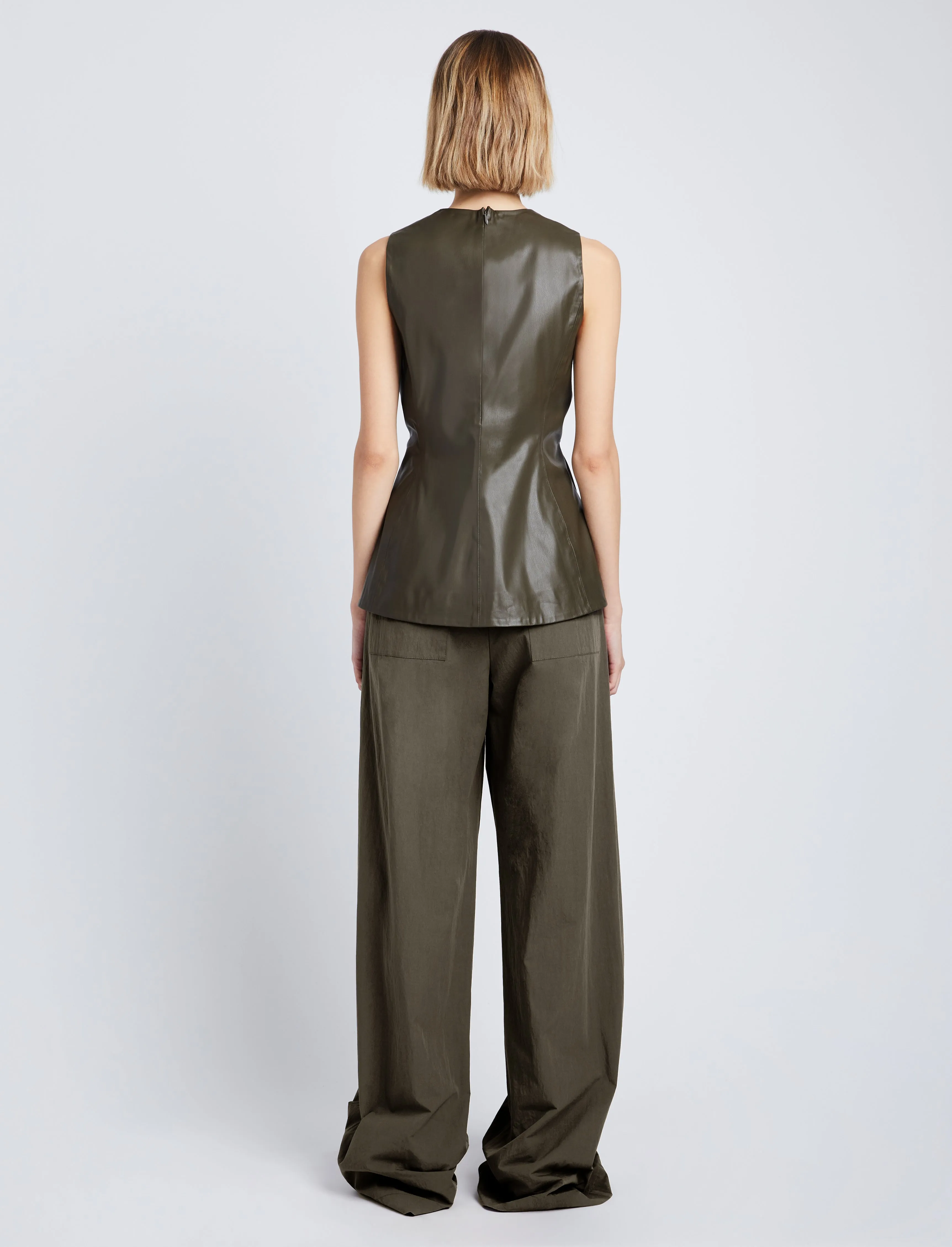 Faux Leather Drawstring Top sold by Proenza Schouler product image thumbnail 5