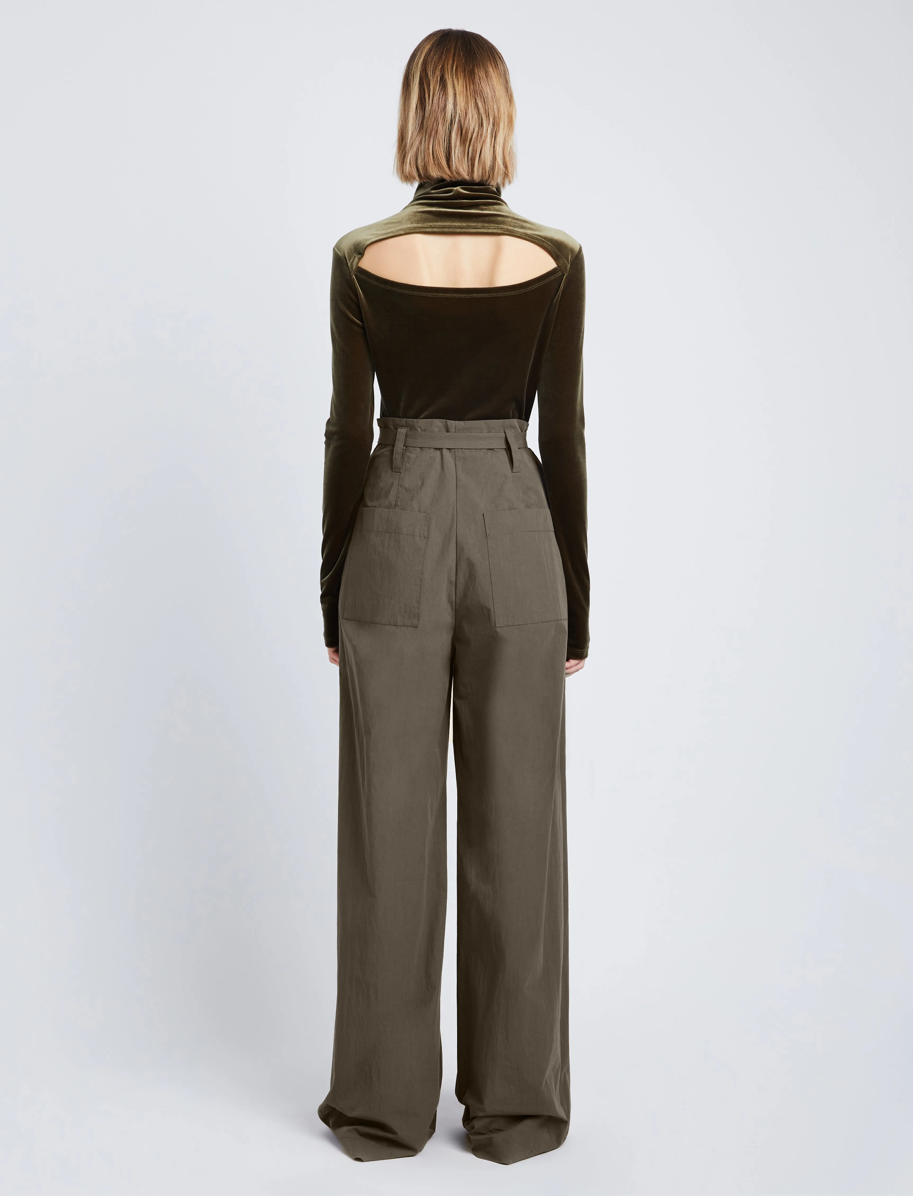 Technical Suiting Wide Leg Trousers sold by Proenza Schouler product image thumbnail 4