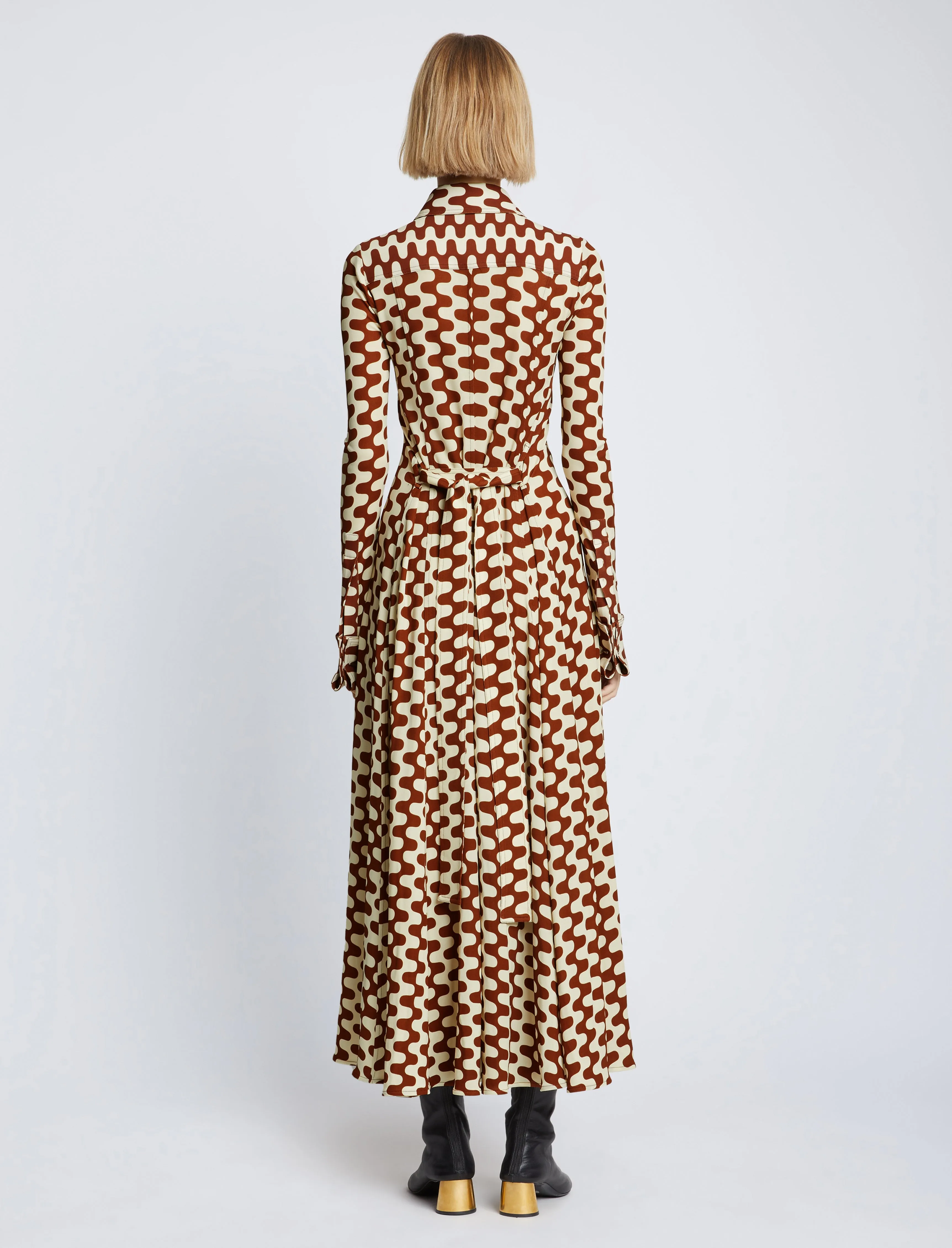 Printed Matte Jersey Shirt Dress sold by Proenza Schouler product image thumbnail 4