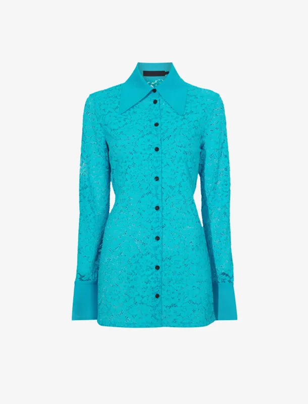 Stretch Lace Shirt sold by Proenza Schouler