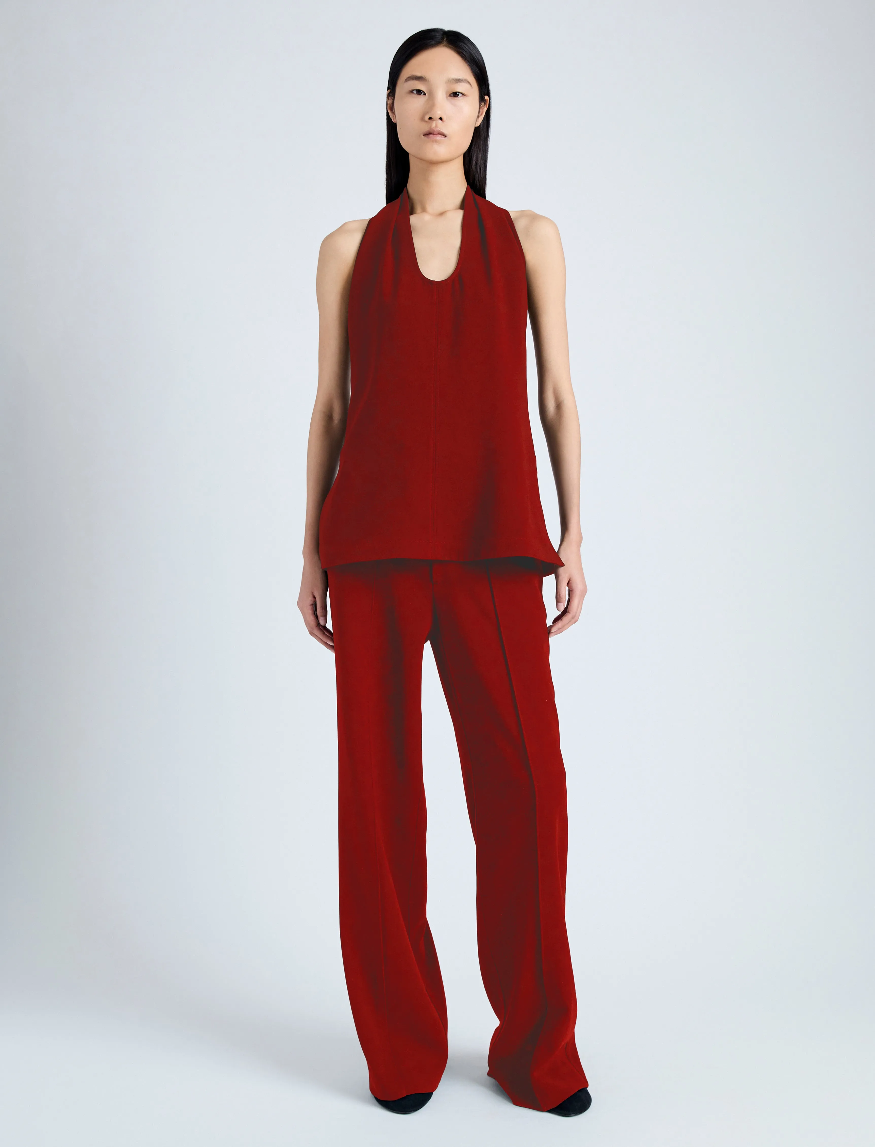Weyes Pant in Light Matte Double Crepe sold by Proenza Schouler product image thumbnail 2