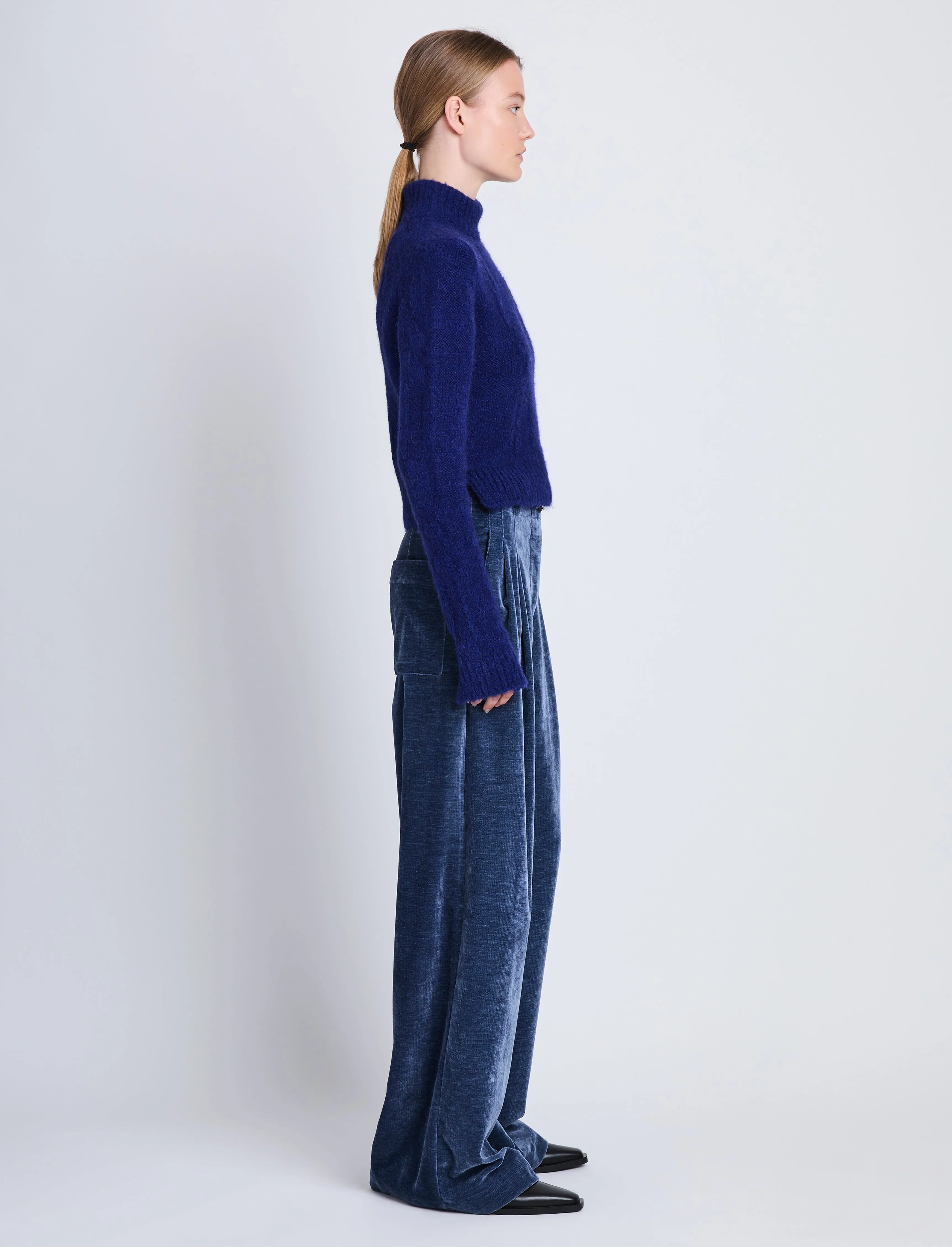Aria Pant in Chenille Suiting sold by Proenza Schouler product image thumbnail 3