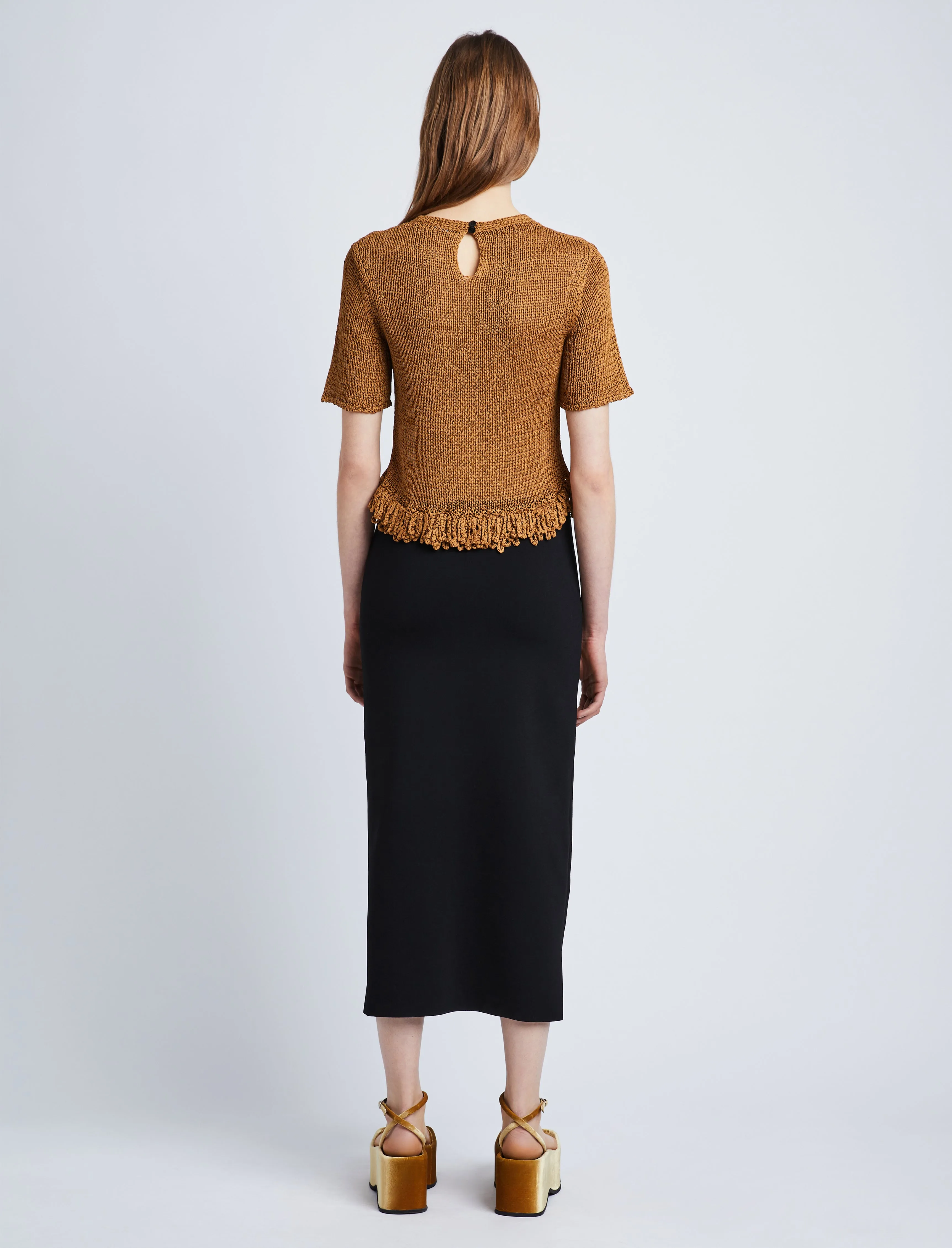 Ribbon Crochet Fringe Top sold by Proenza Schouler product image thumbnail 5