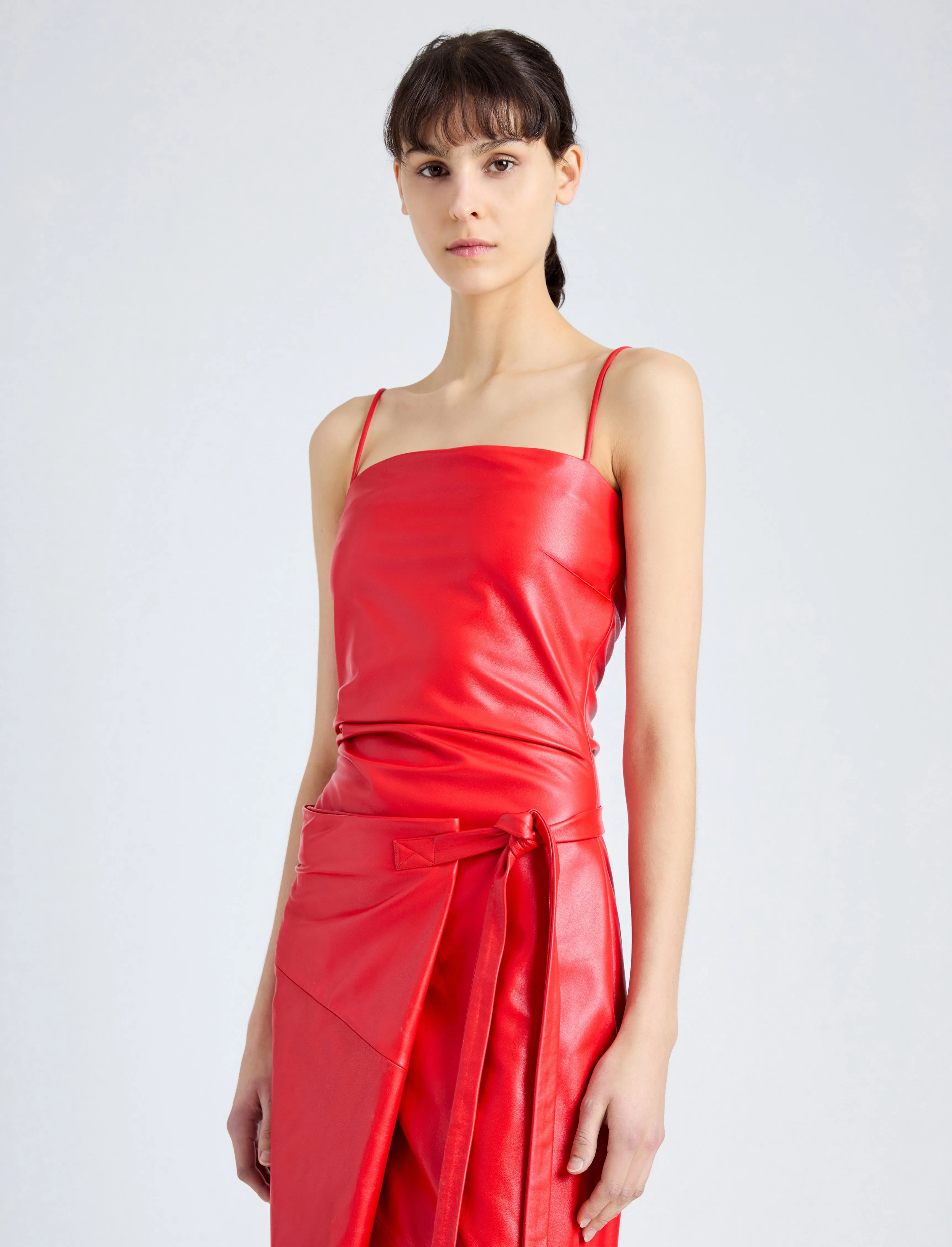 Delancy Dress in Glossy Leather sold by Proenza Schouler product image thumbnail 5