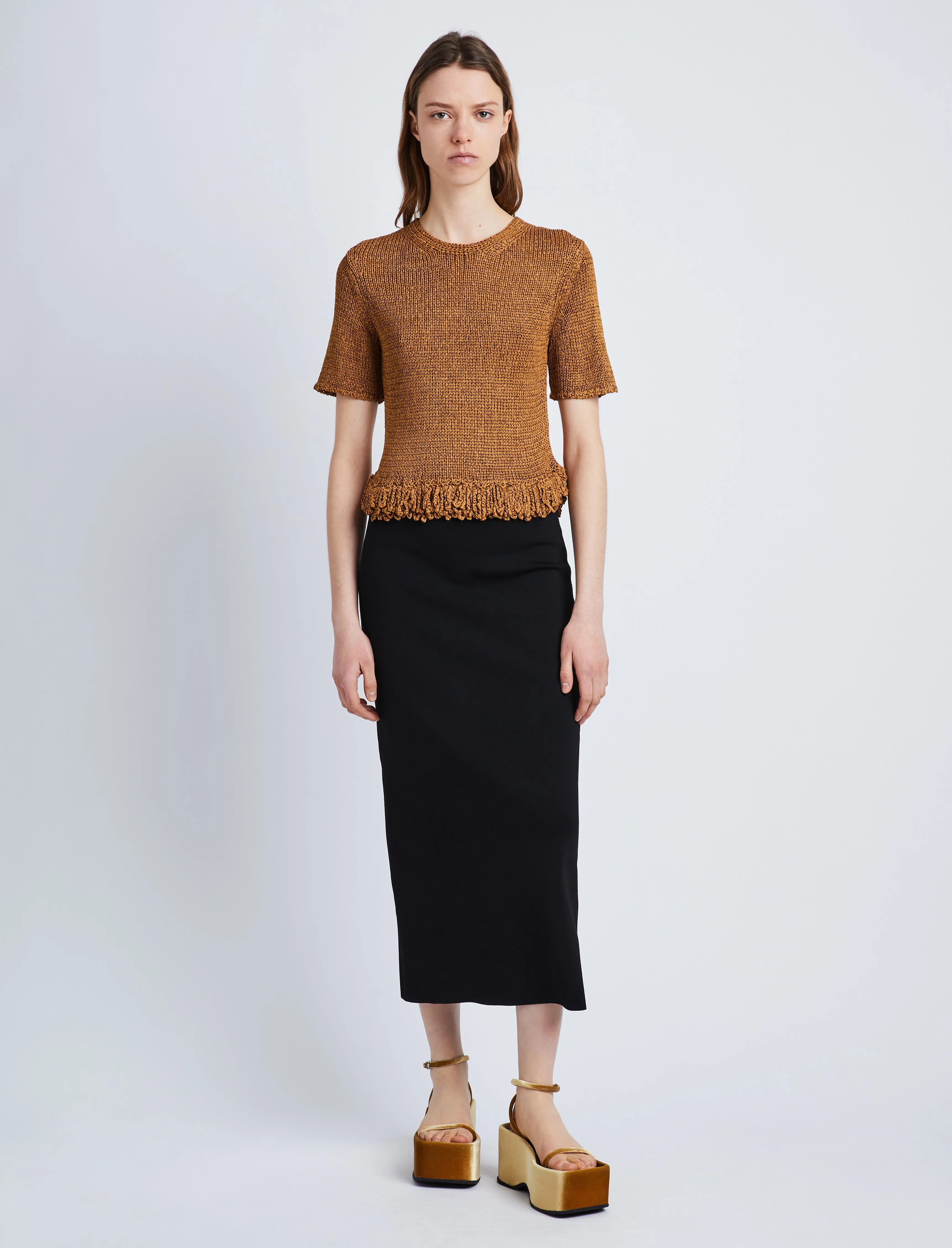 Ribbon Crochet Fringe Top sold by Proenza Schouler product image thumbnail 3