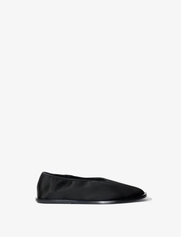 Soft Square Slippers in Satin sold by Proenza Schouler