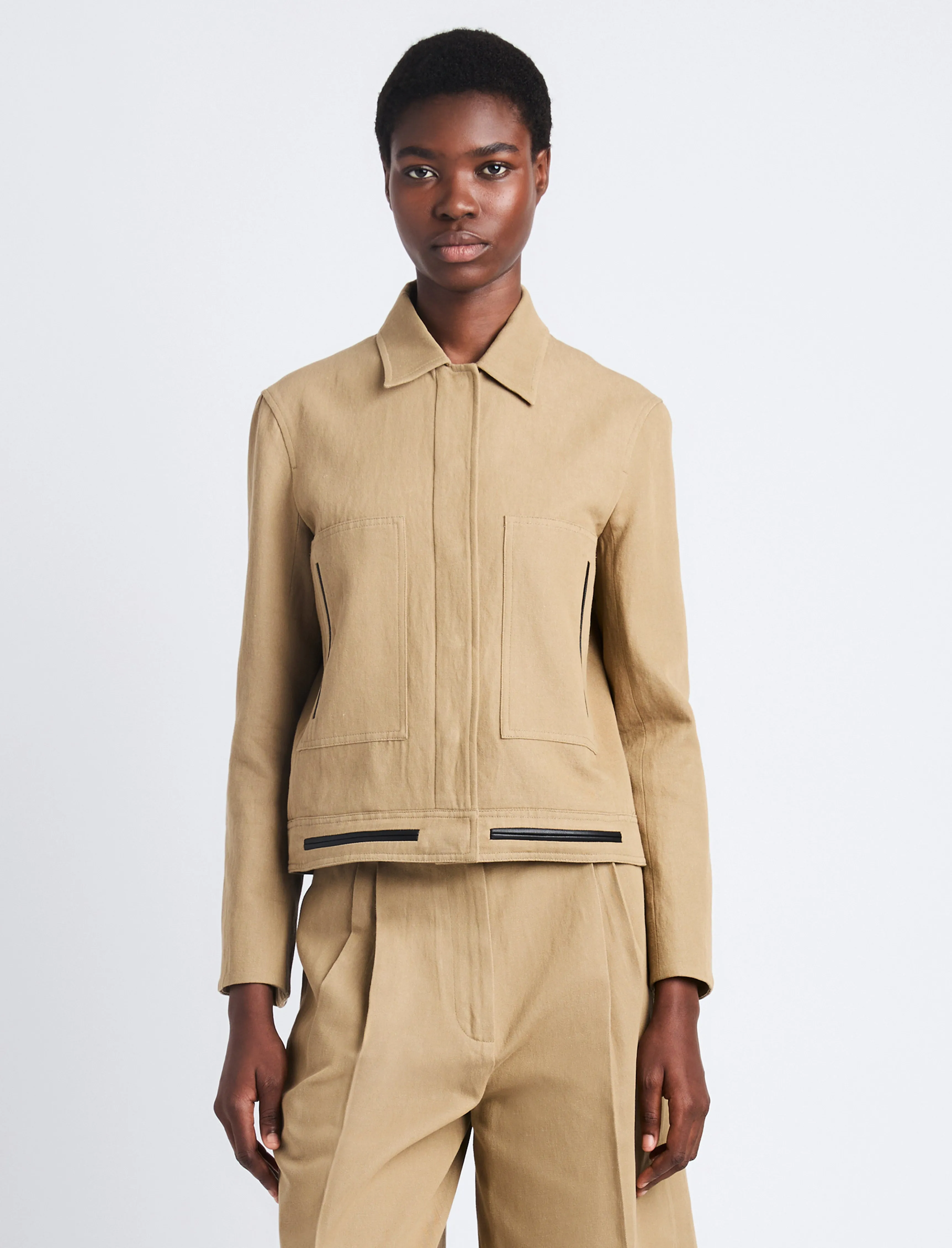 Wiley Jacket in Cotton Linen sold by Proenza Schouler product image thumbnail 2