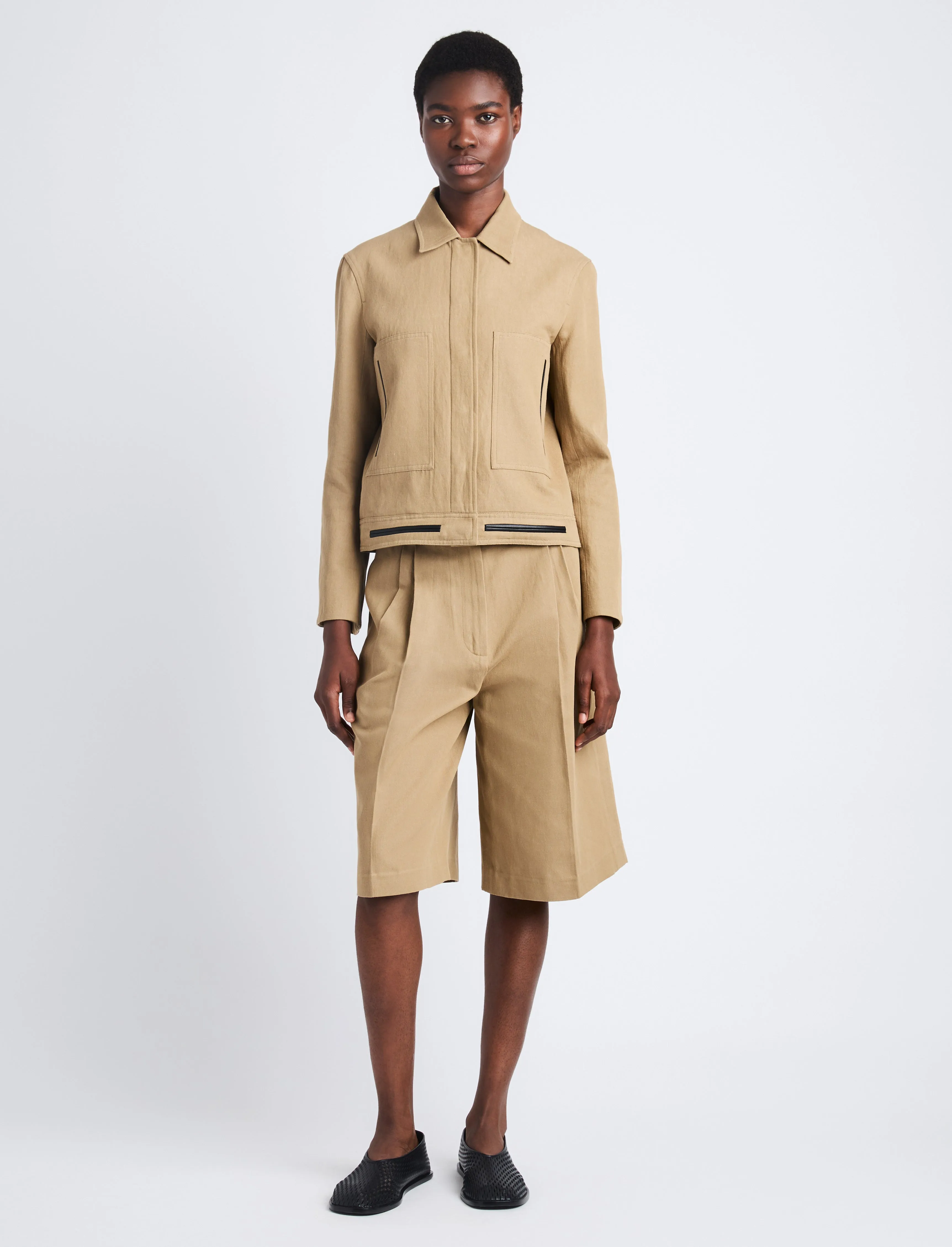 Wiley Jacket in Cotton Linen sold by Proenza Schouler product image thumbnail 3