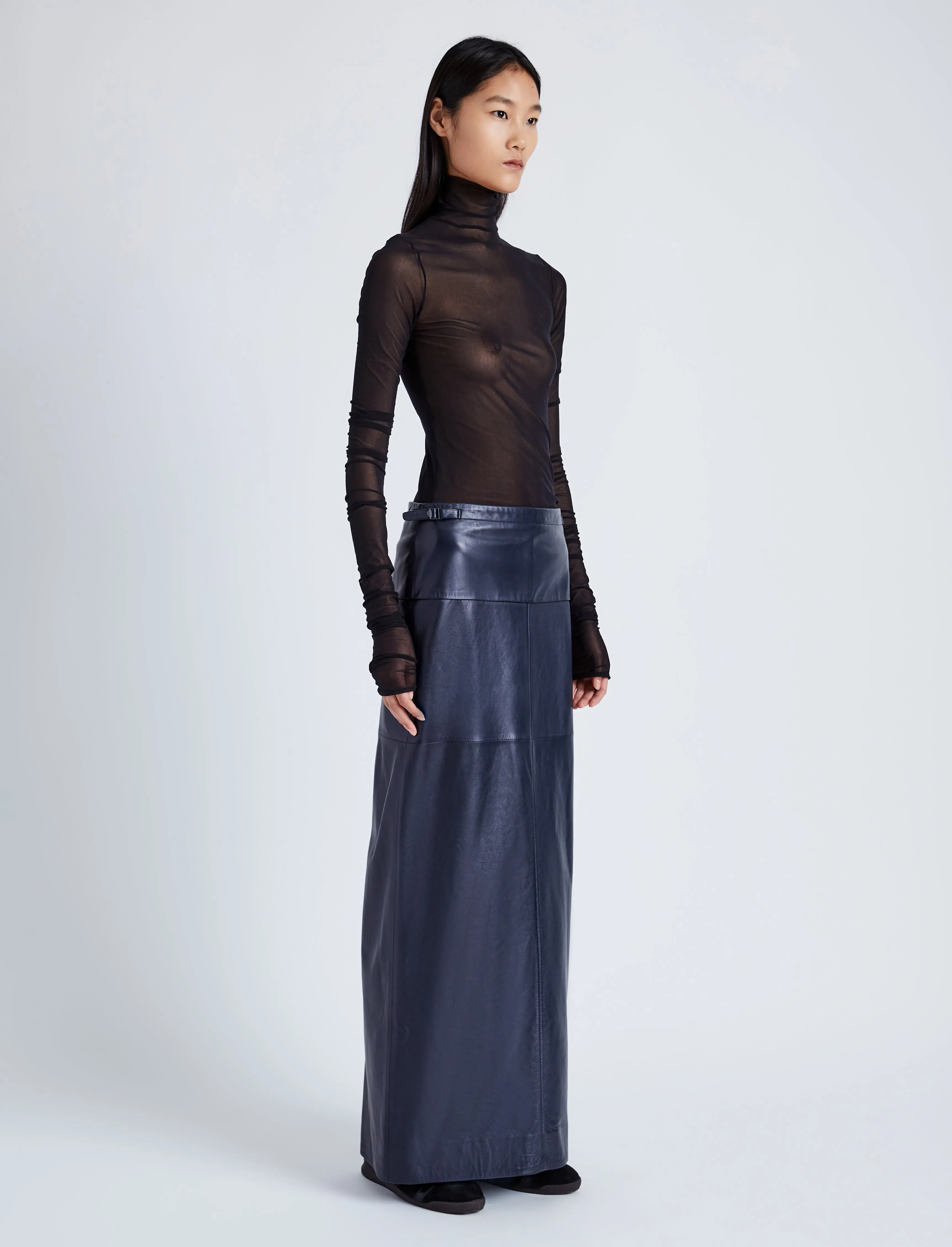 Adriana Skirt in Paper Leather sold by Proenza Schouler product image thumbnail 3