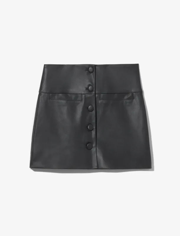 Faux Leather Mini Skirt made by Proenza Schouler