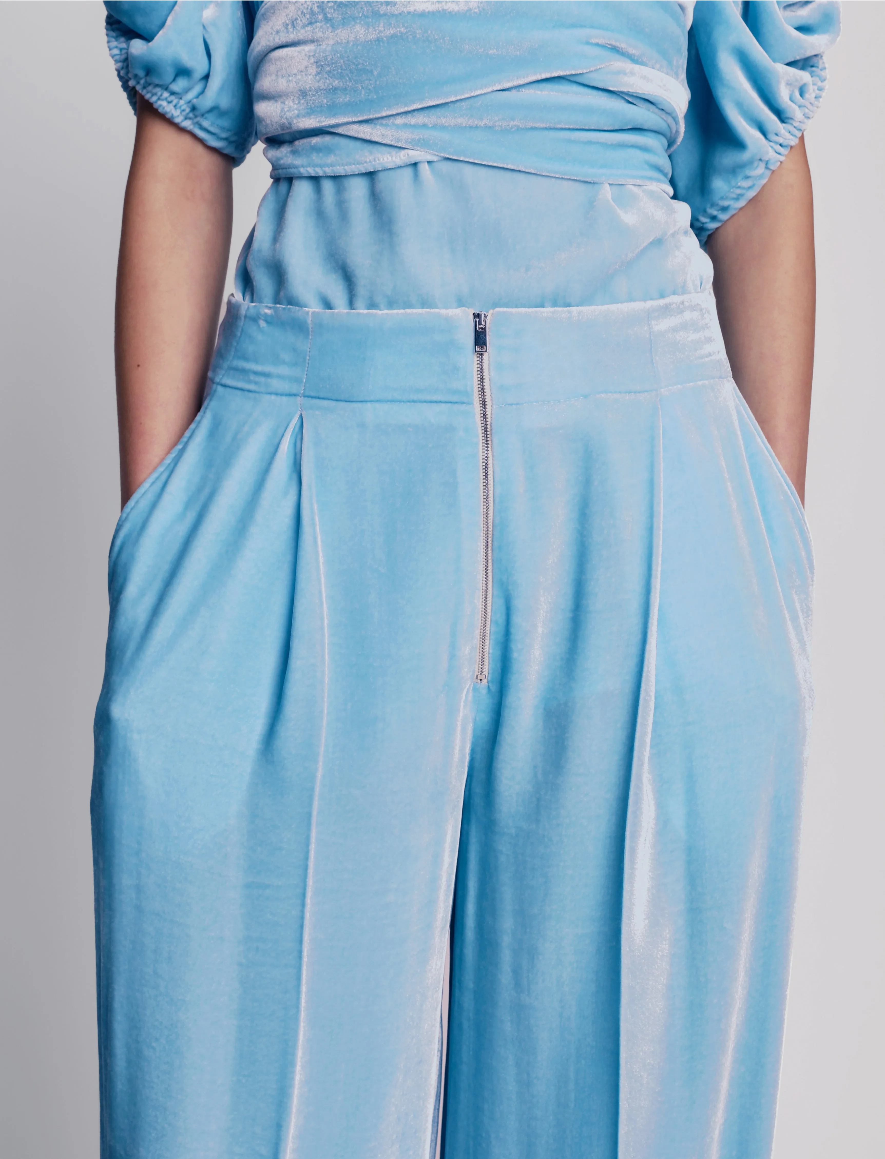 Silk Viscose Velvet Trouser sold by Proenza Schouler product image thumbnail 5