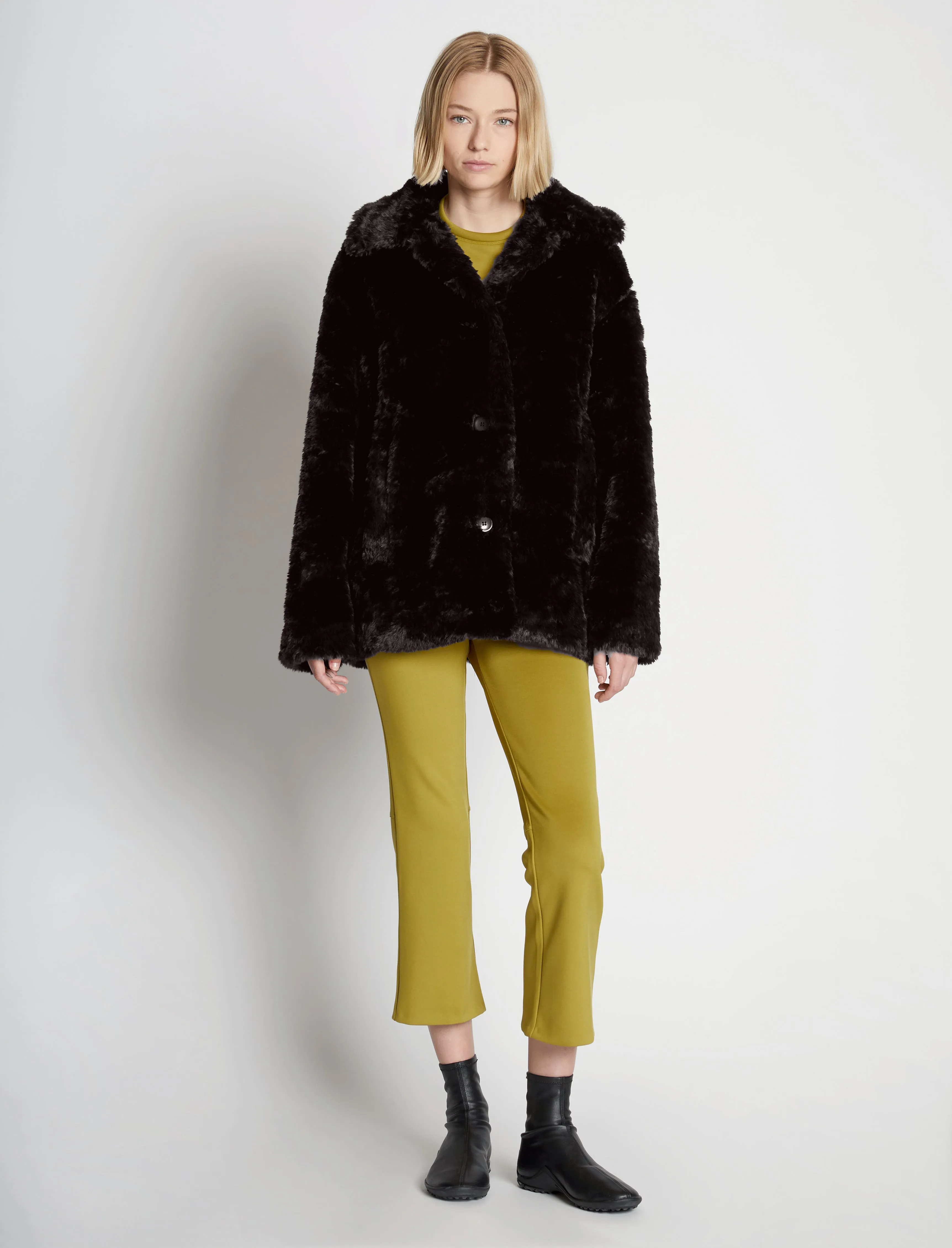 Faux Rabbit Peacoat sold by Proenza Schouler product image thumbnail 3