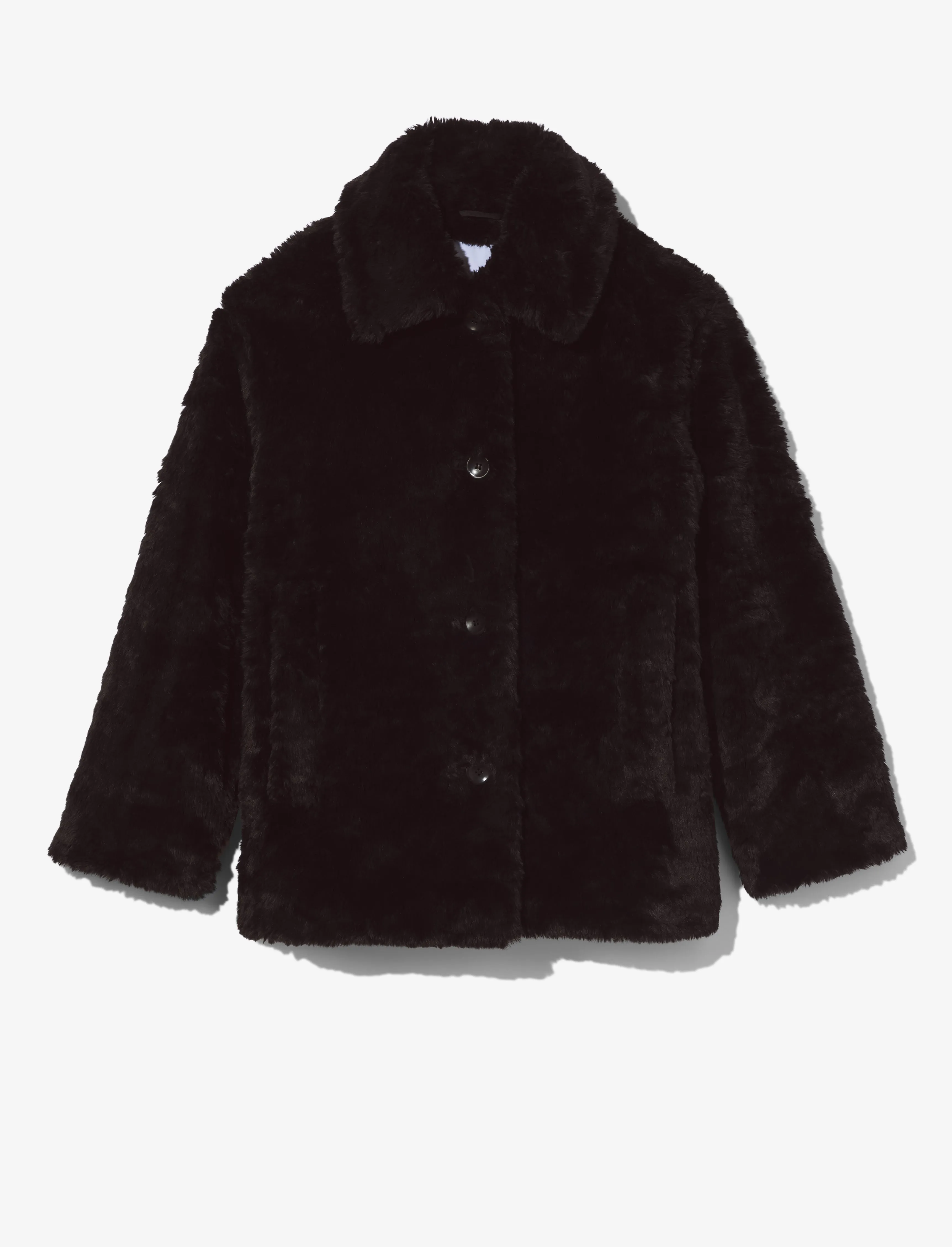 Faux Rabbit Peacoat sold by Proenza Schouler