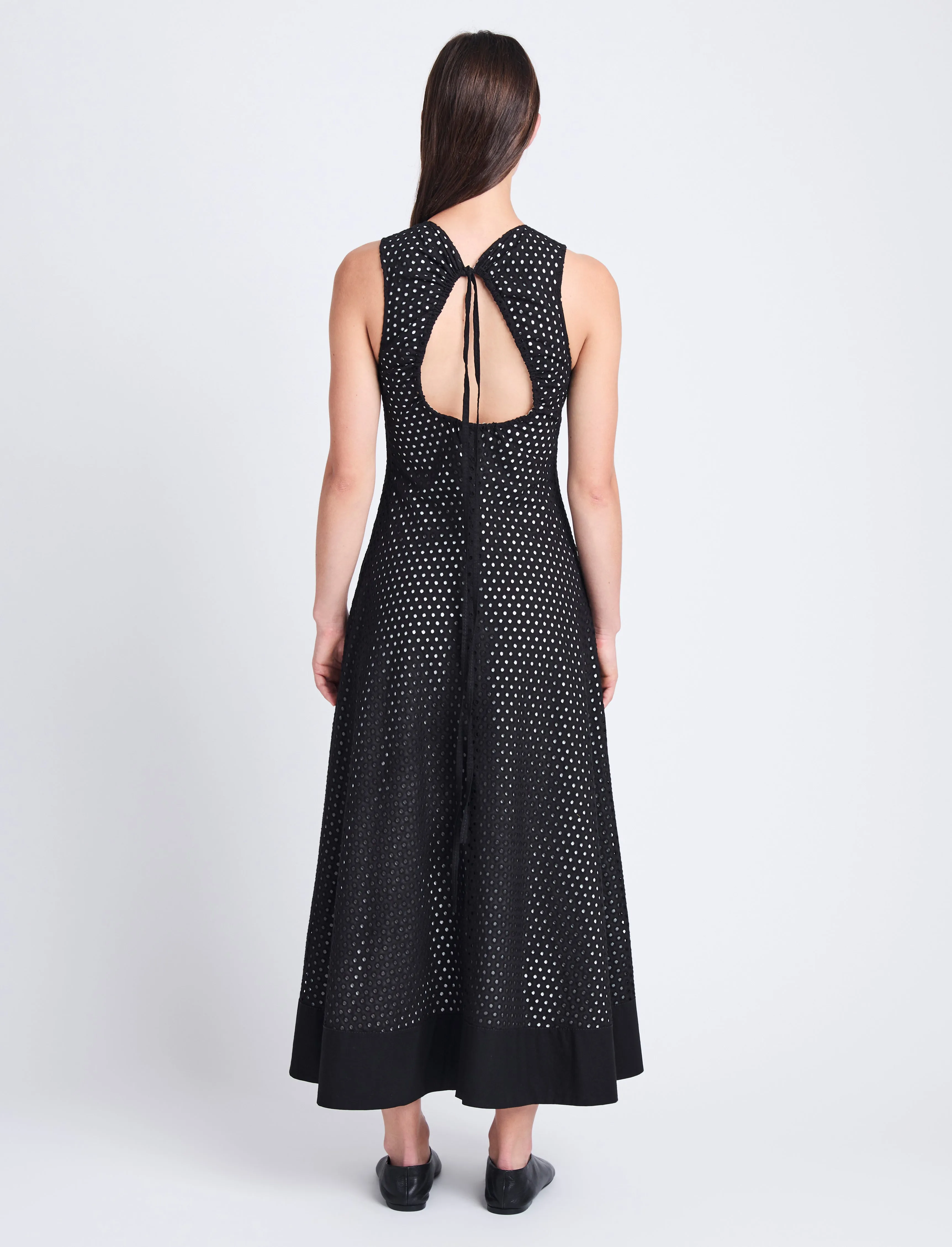 Juno Dress in Broderie Anglaise sold by Proenza Schouler product image thumbnail 4