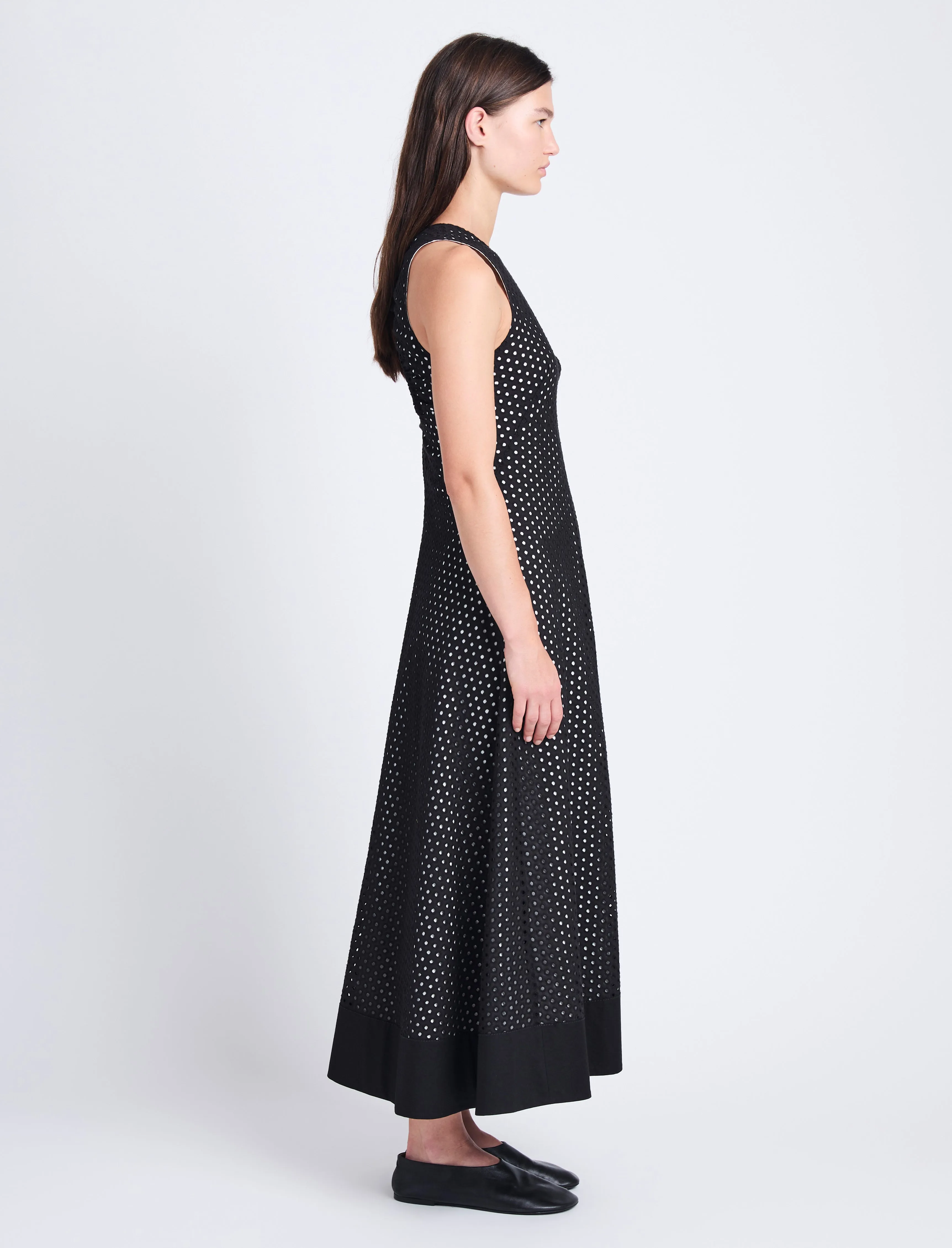 Juno Dress in Broderie Anglaise sold by Proenza Schouler product image thumbnail 3