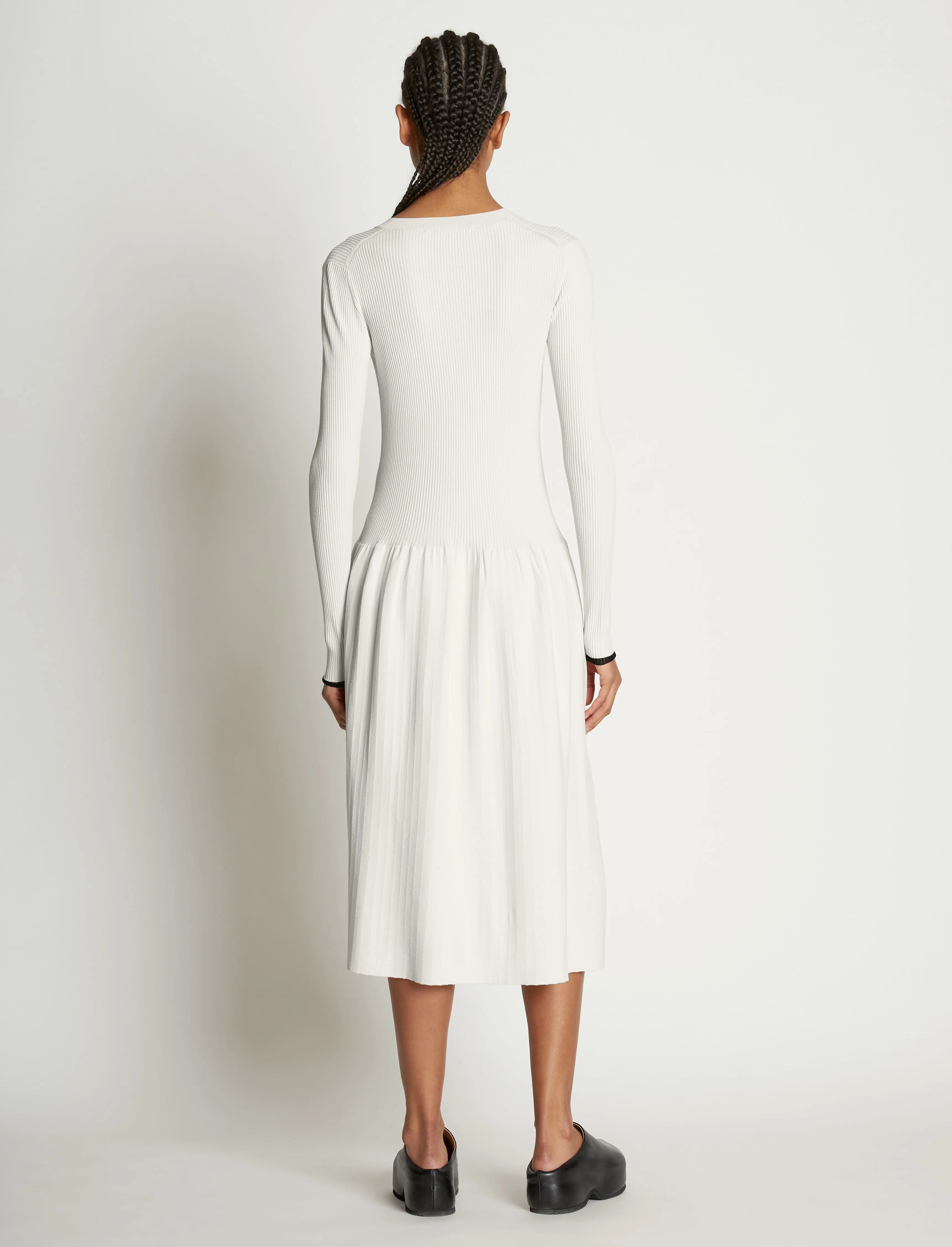 Rib Knit Button Front Dress sold by Proenza Schouler product image thumbnail 4
