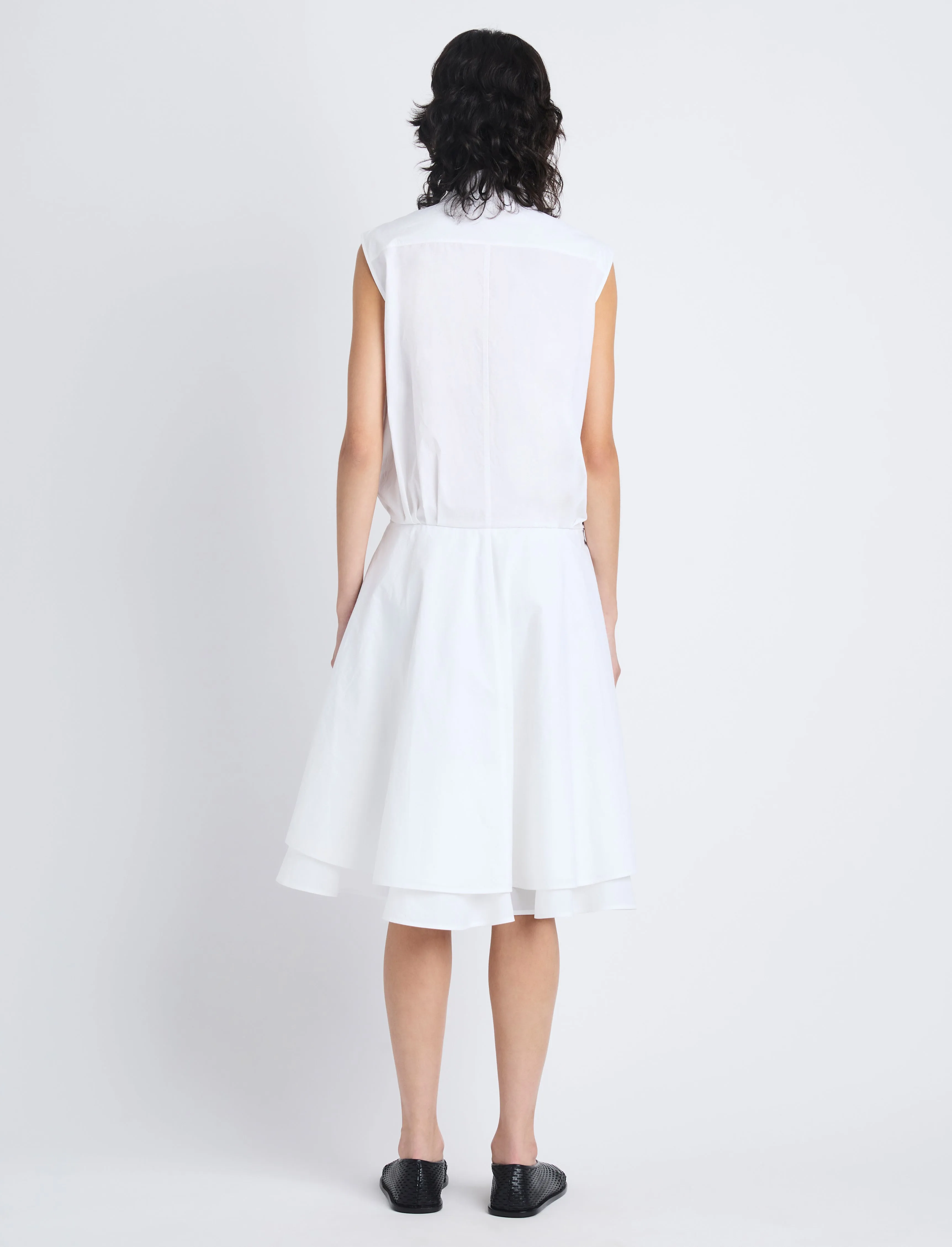 Cindy Dress in Washed Cotton Poplin sold by Proenza Schouler product image thumbnail 4