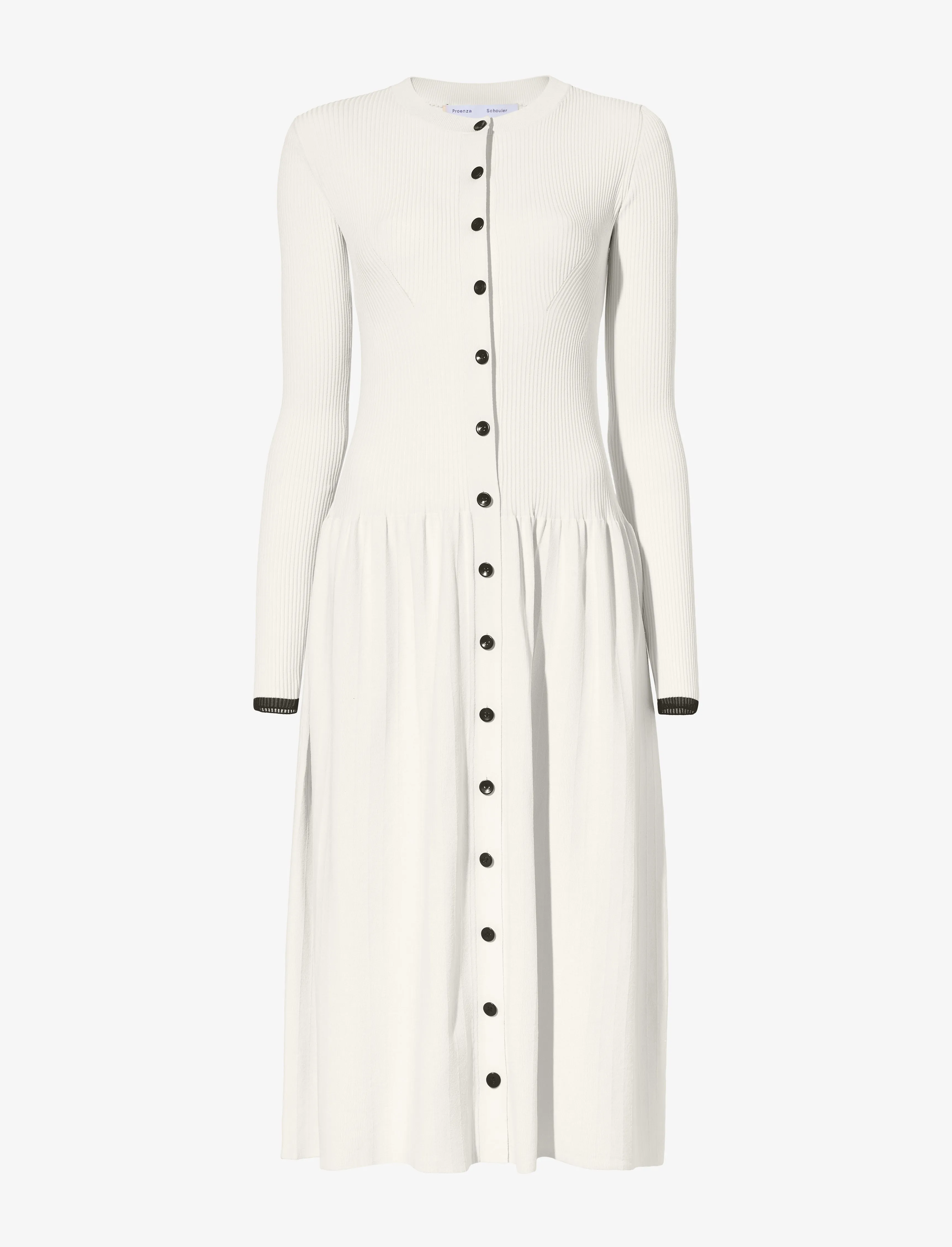Rib Knit Button Front Dress sold by Proenza Schouler