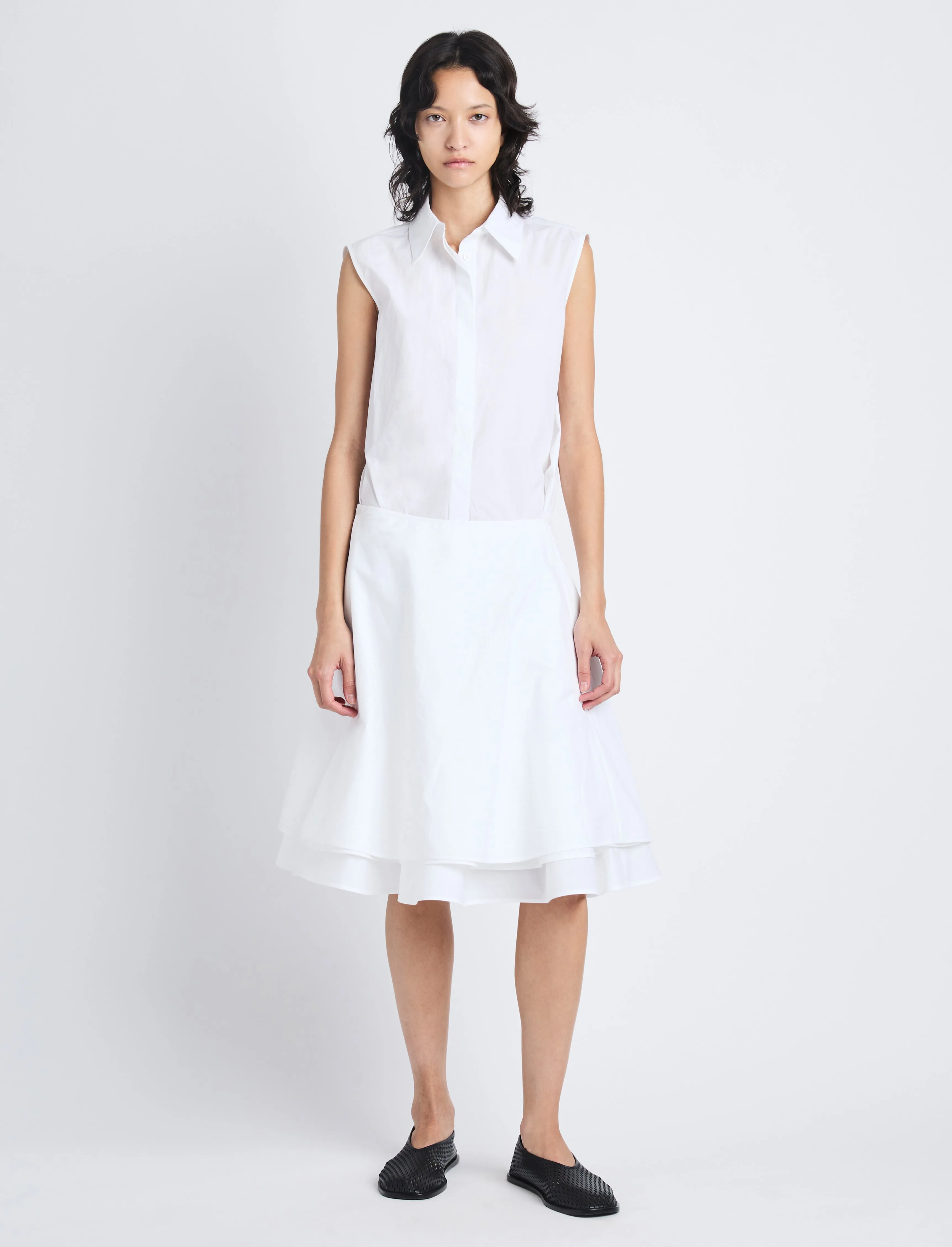 Cindy Dress in Washed Cotton Poplin sold by Proenza Schouler product image thumbnail 2