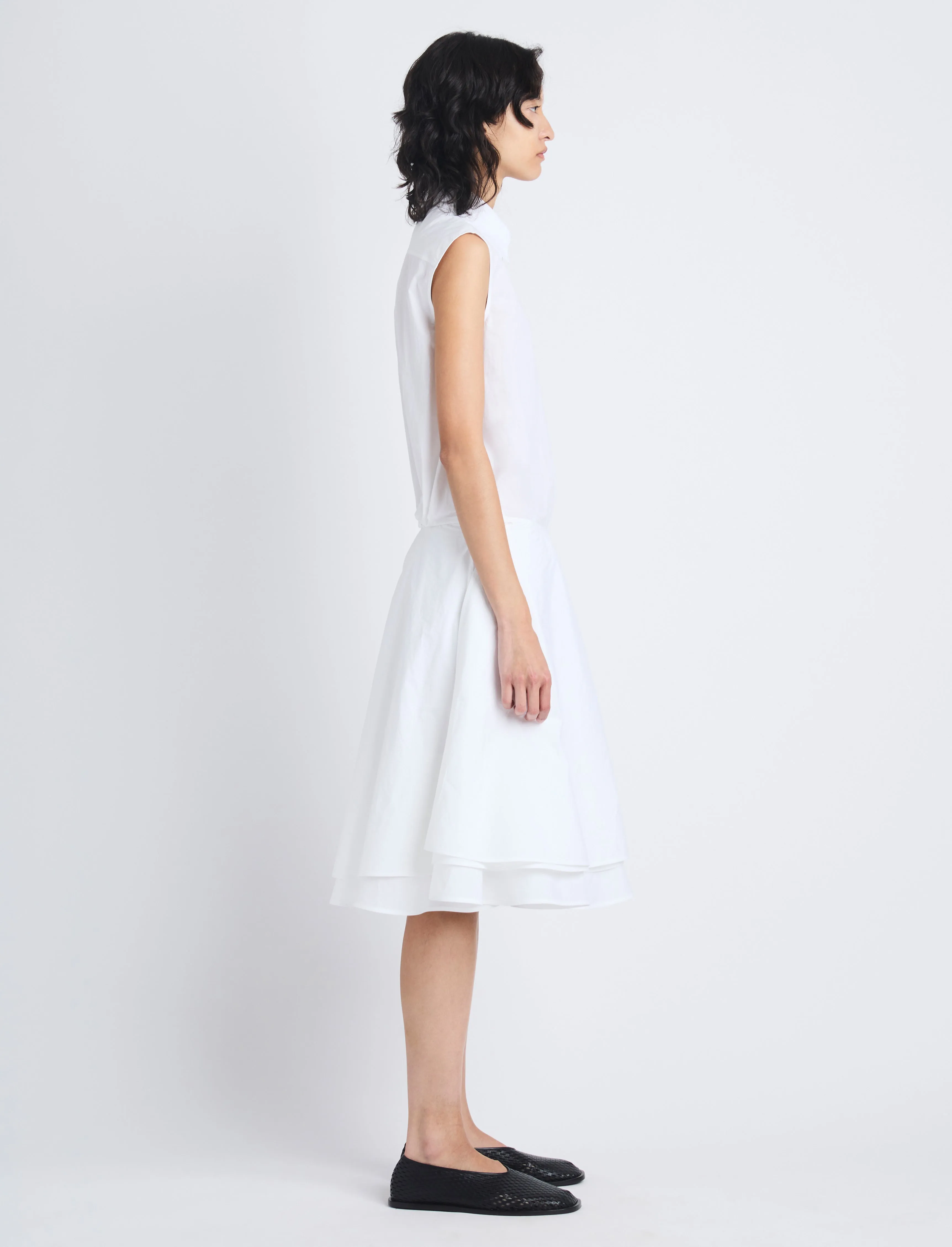 Cindy Dress in Washed Cotton Poplin sold by Proenza Schouler product image thumbnail 3