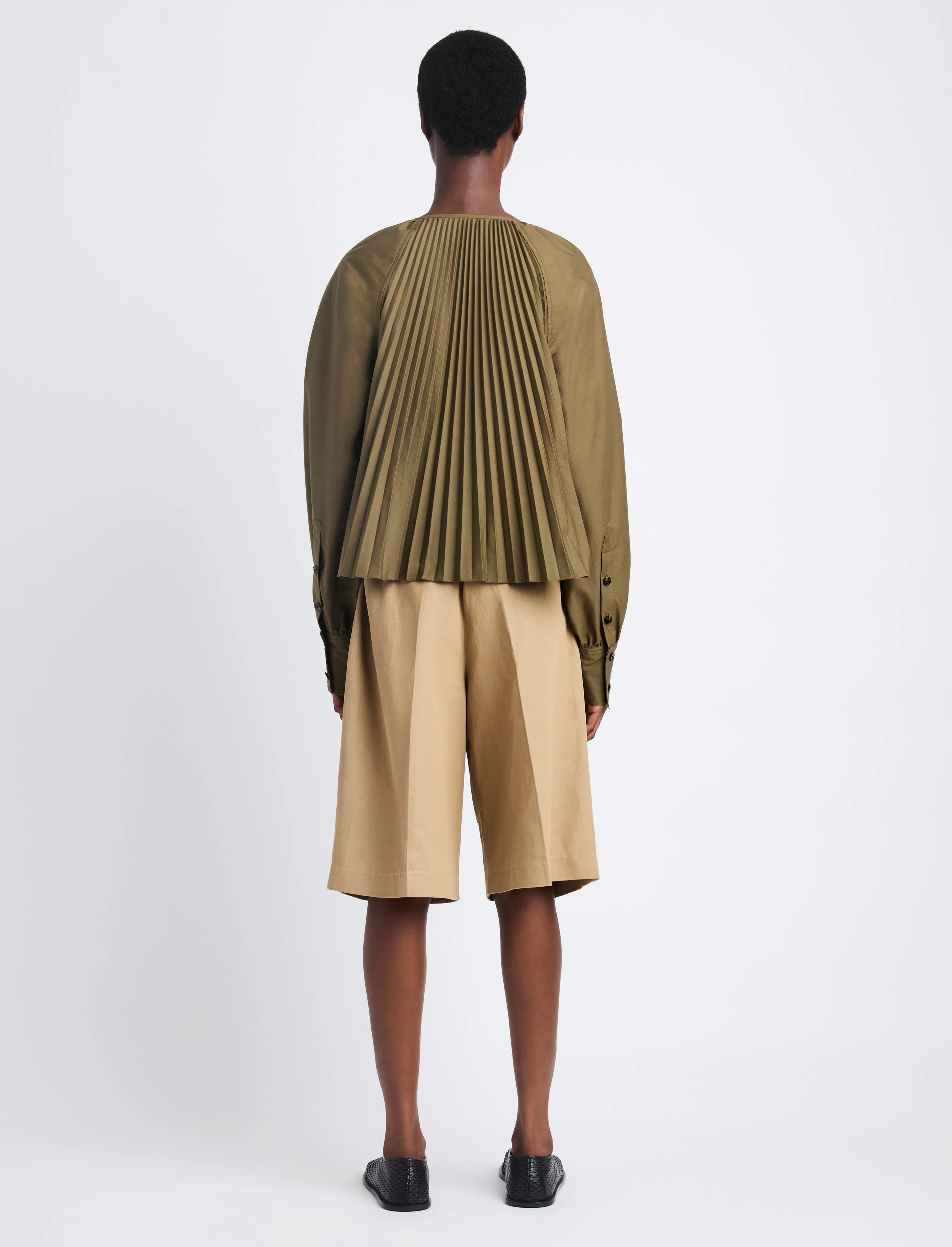 Monica Top in Compact Poplin sold by Proenza Schouler product image thumbnail 5