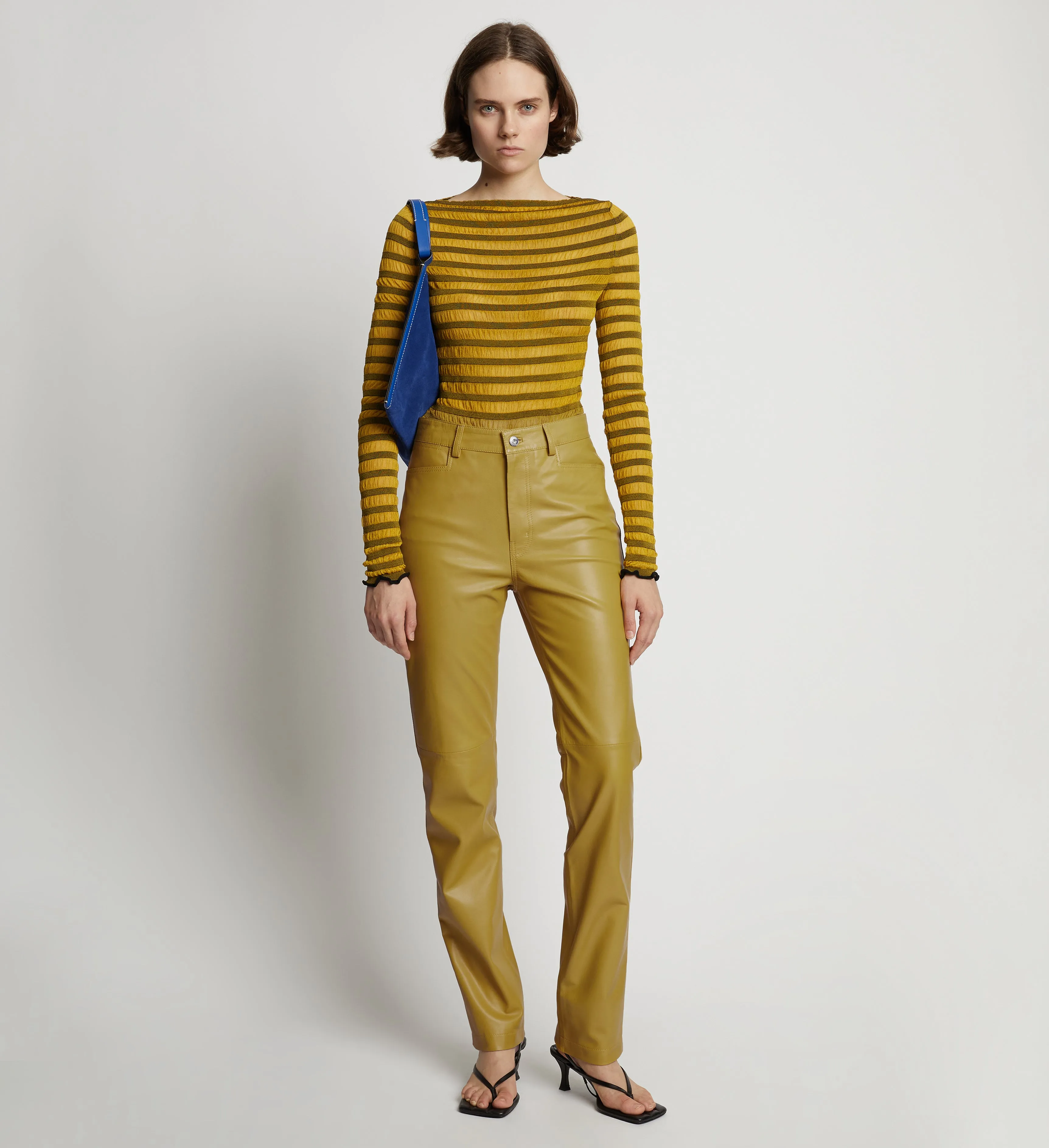Leather Straight Pant sold by Proenza Schouler product image thumbnail 2