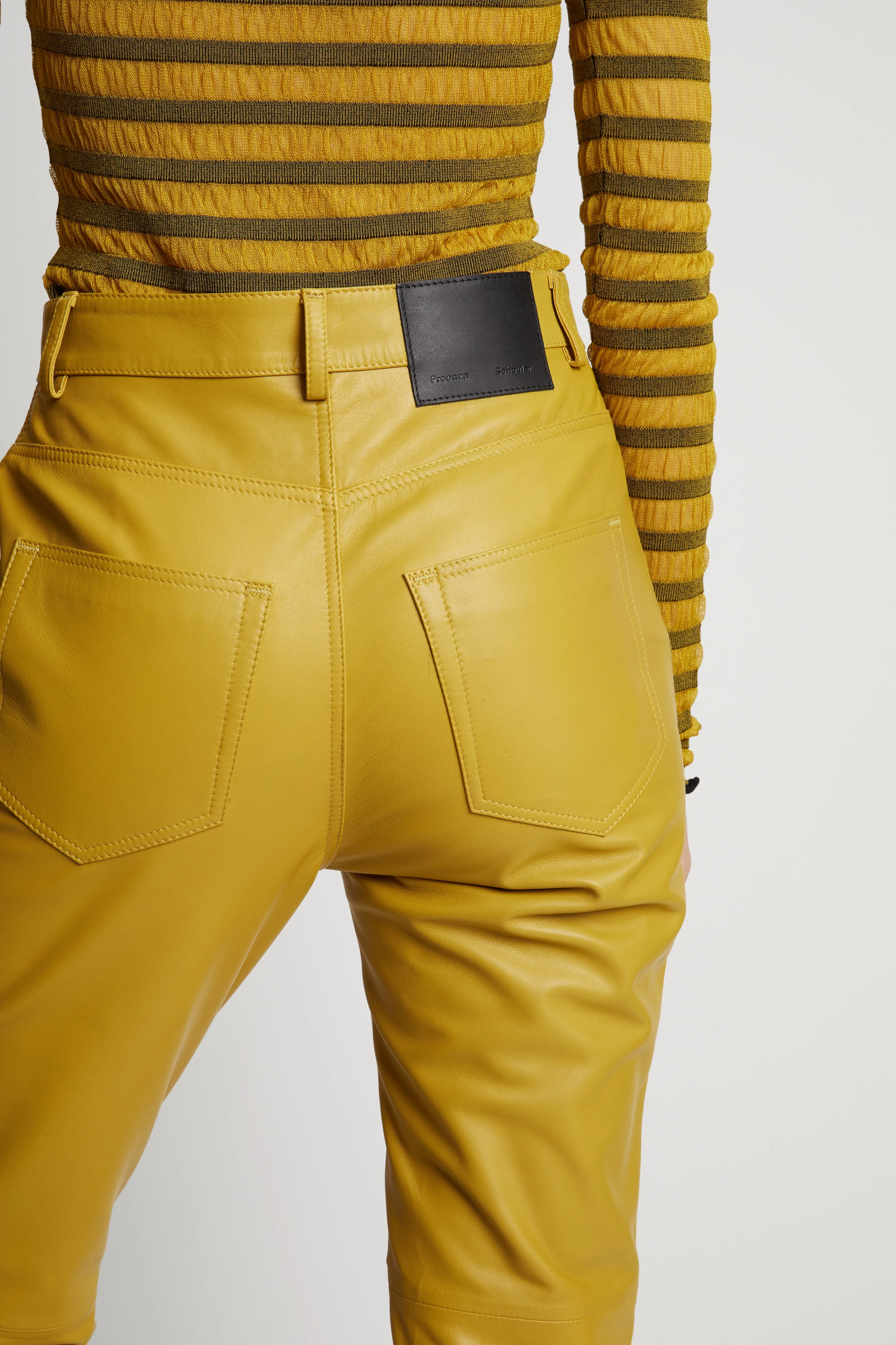 Leather Straight Pant sold by Proenza Schouler product image thumbnail 5