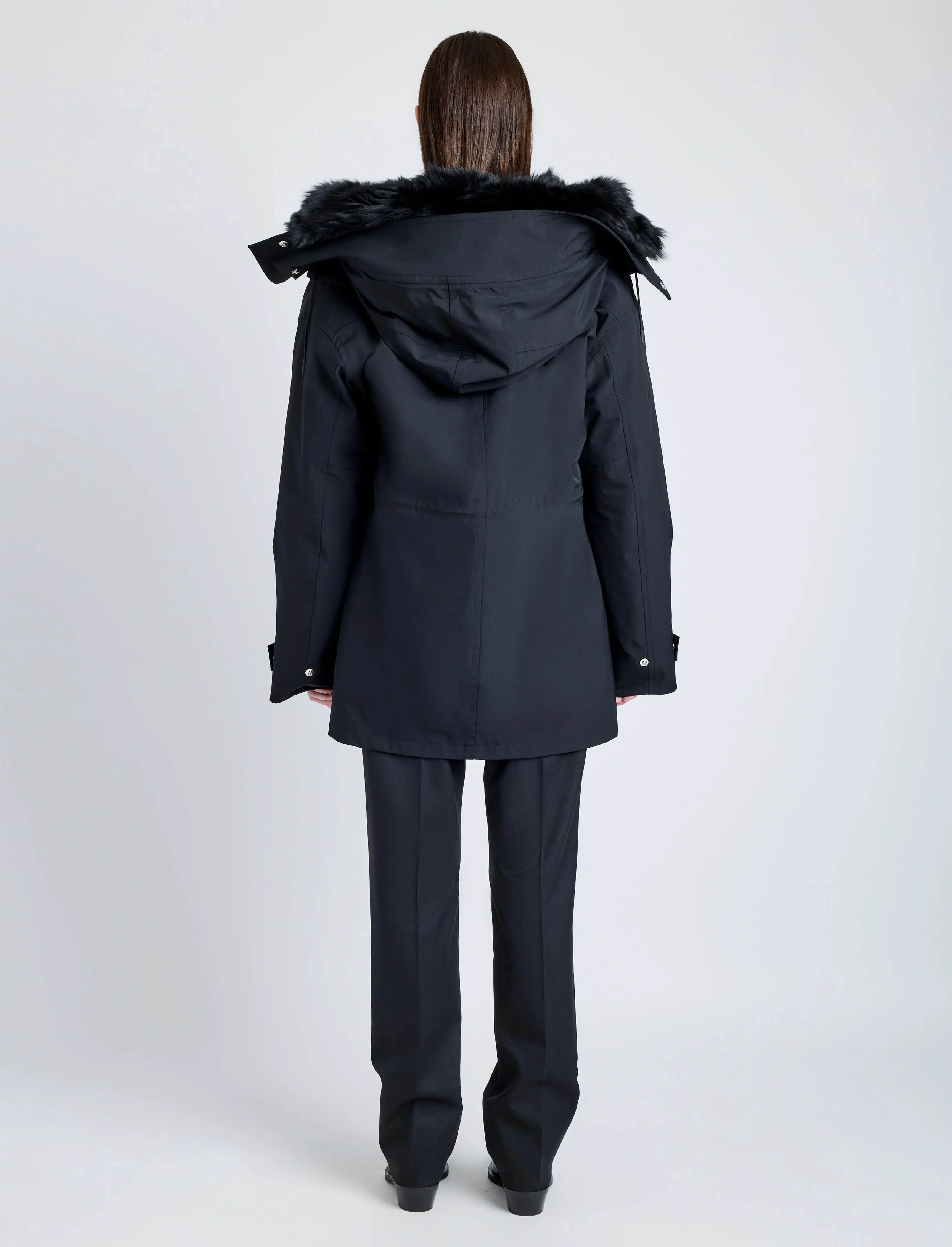 Wilder Coat in Stretch Nylon with Shearling Lining sold by Proenza Schouler product image thumbnail 5