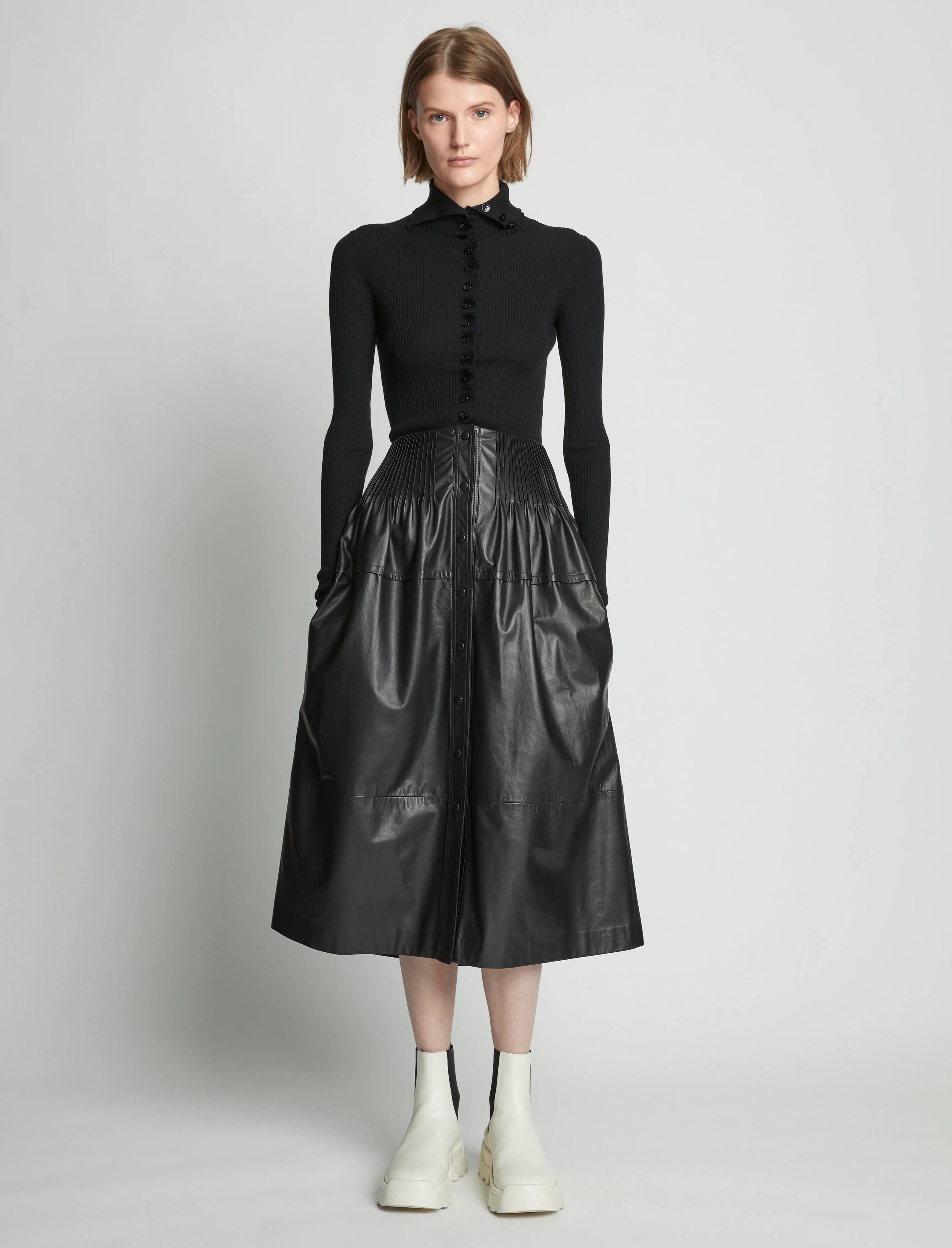 Eco Superfine Merino Button Down Sweater sold by Proenza Schouler product image thumbnail 3