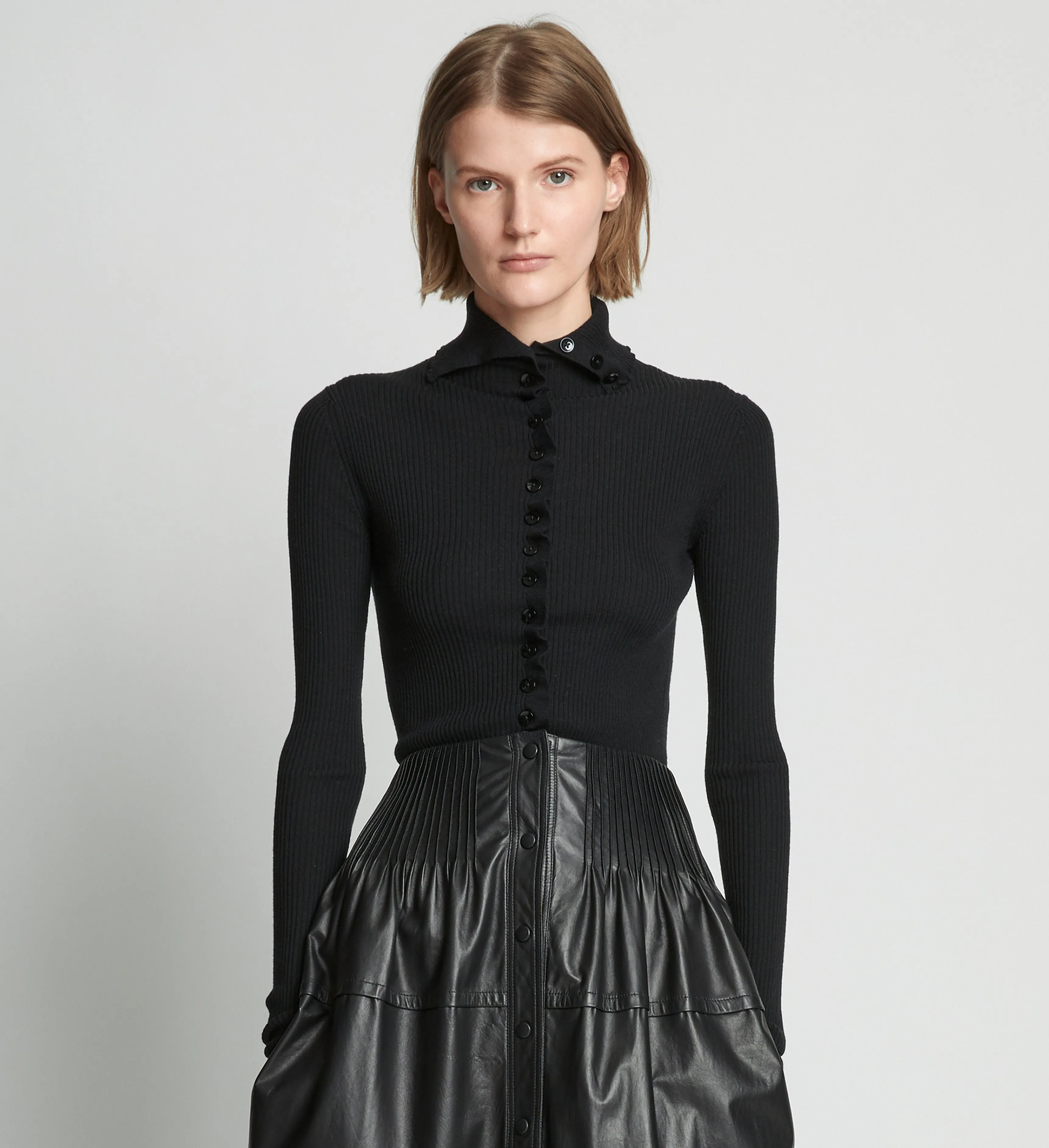Eco Superfine Merino Button Down Sweater sold by Proenza Schouler product image thumbnail 2