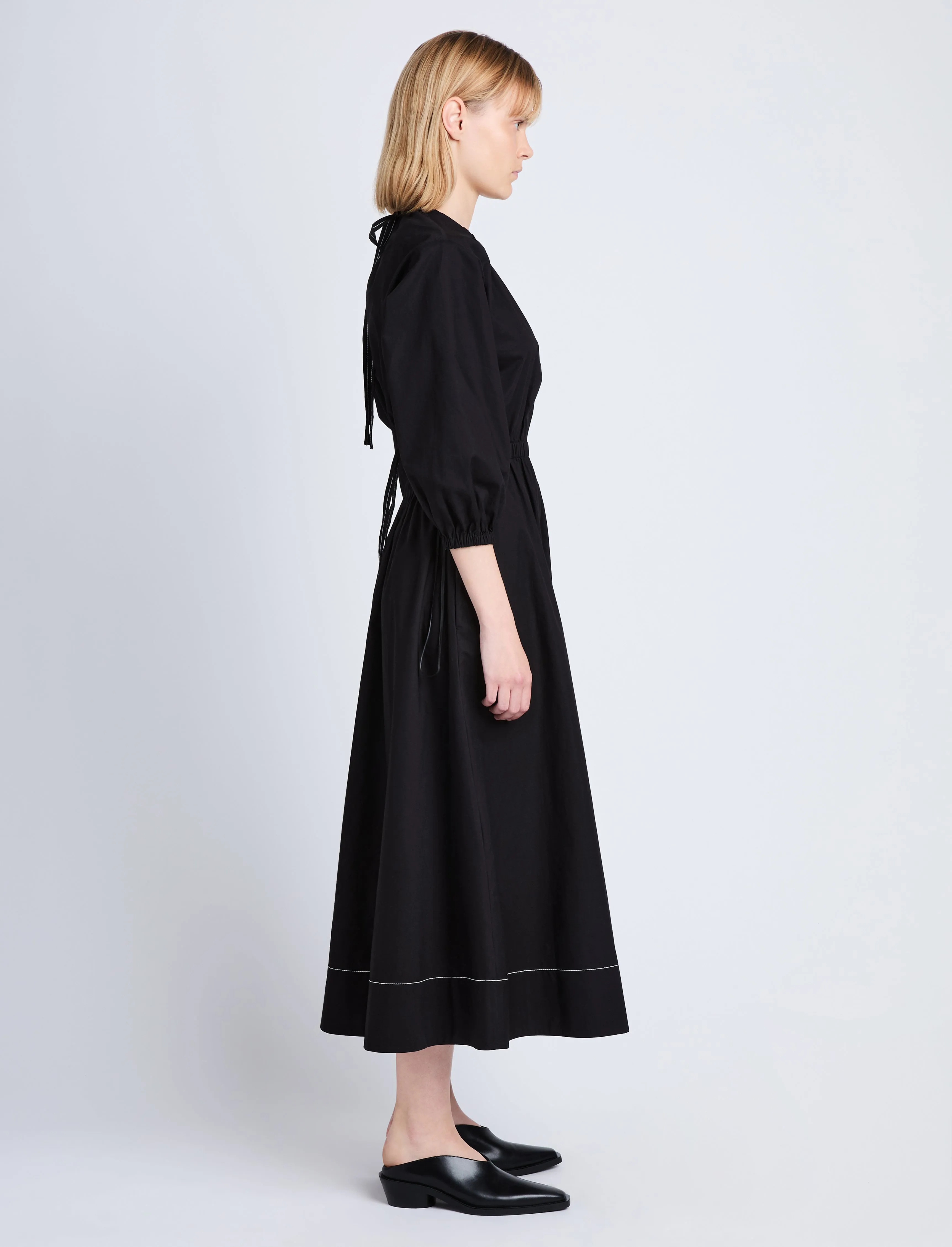 Nora Backless Dress in Poplin sold by Proenza Schouler product image thumbnail 3