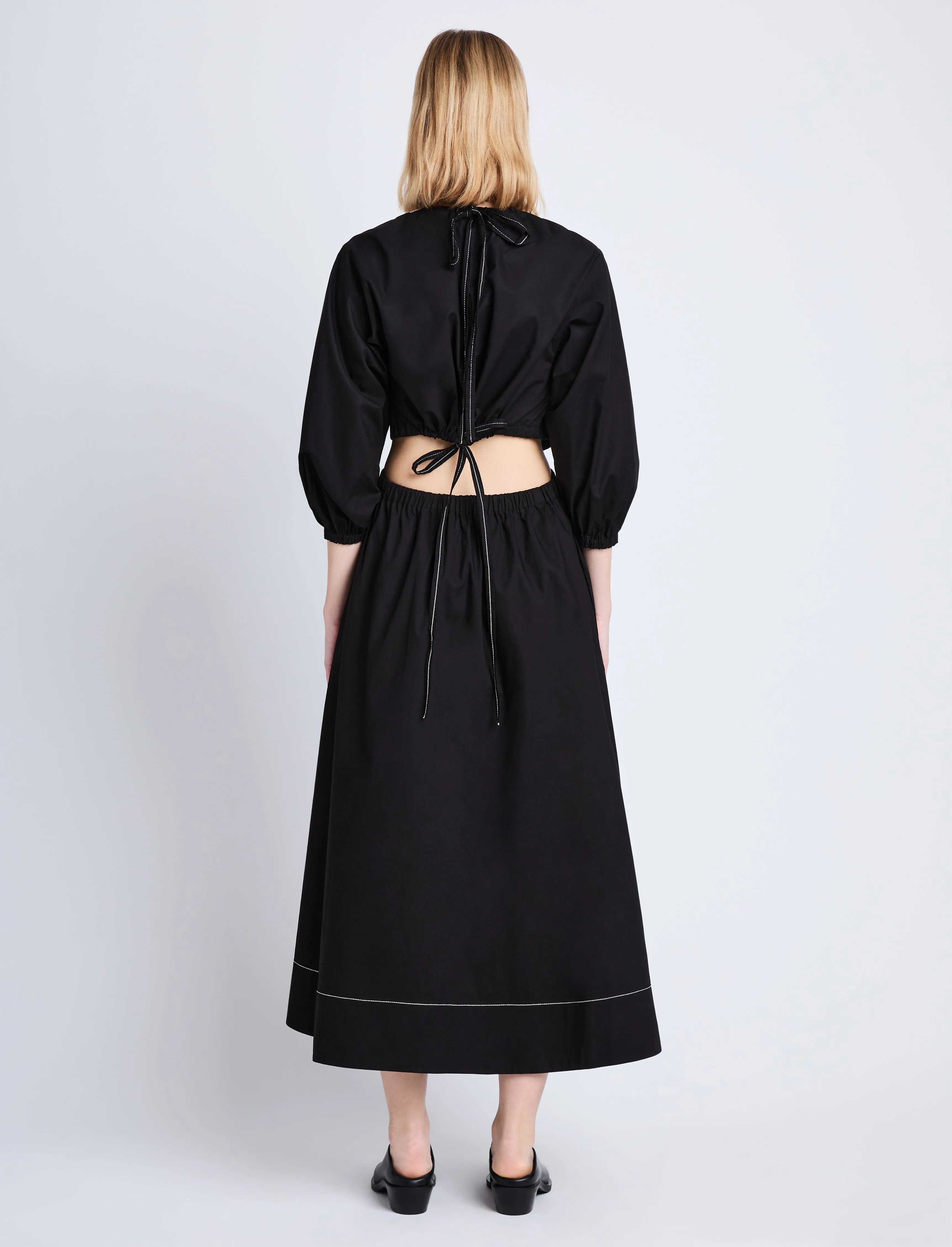 Nora Backless Dress in Poplin sold by Proenza Schouler product image thumbnail 4