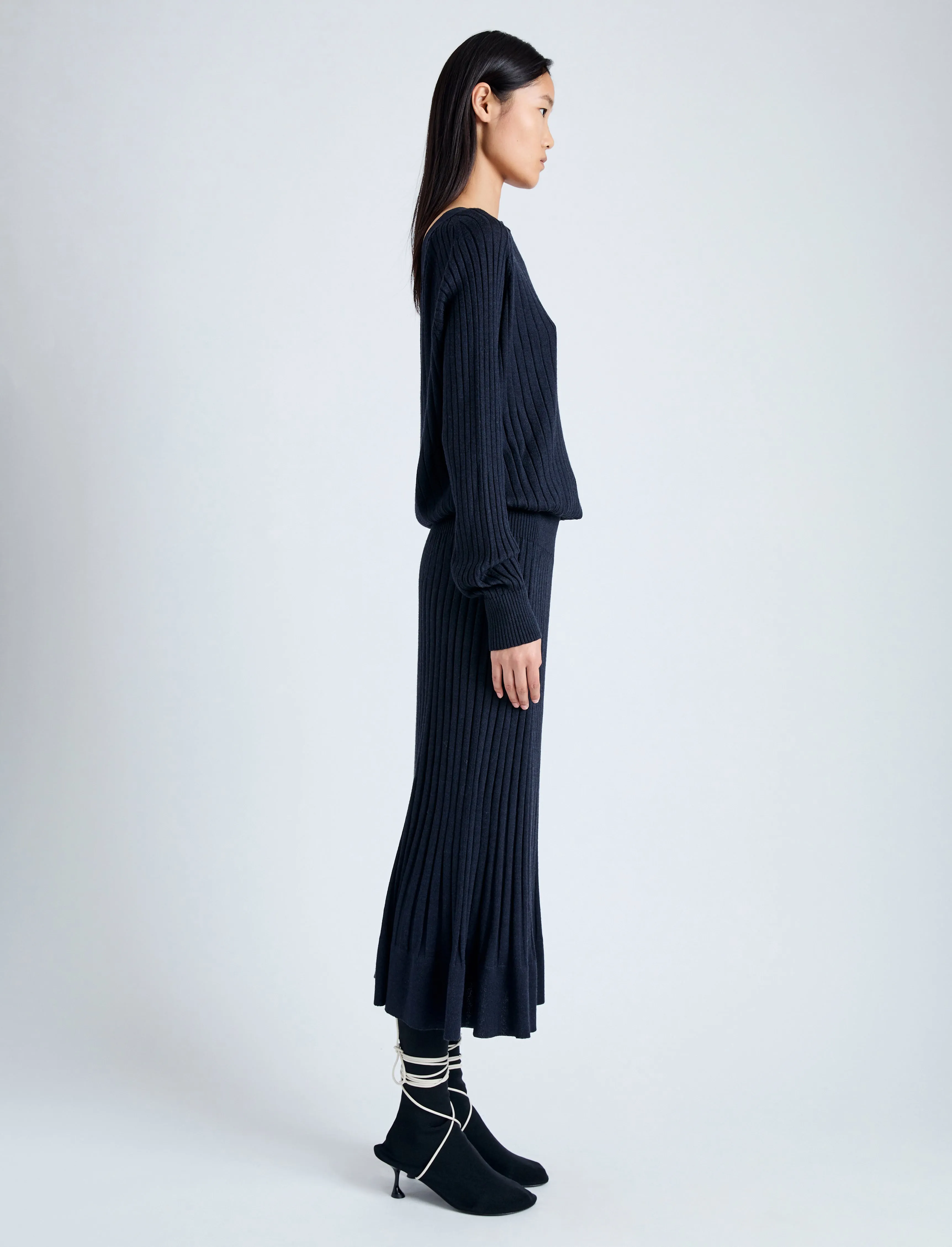Eden Knit Dress in Superfine Merino Silk sold by Proenza Schouler product image thumbnail 3