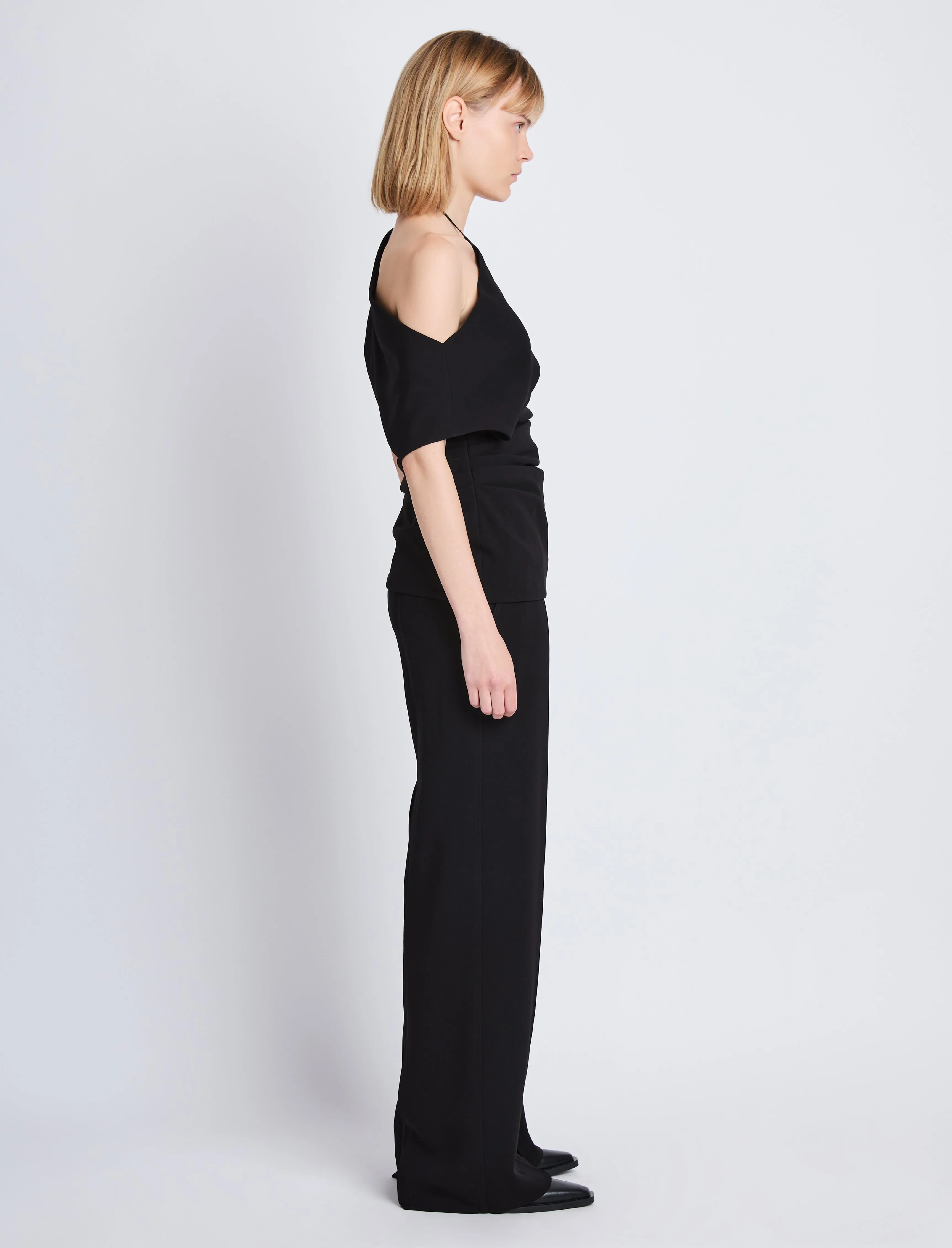 Francesa Off The Shoulder Top in Matte Double Crepe sold by Proenza Schouler product image thumbnail 4