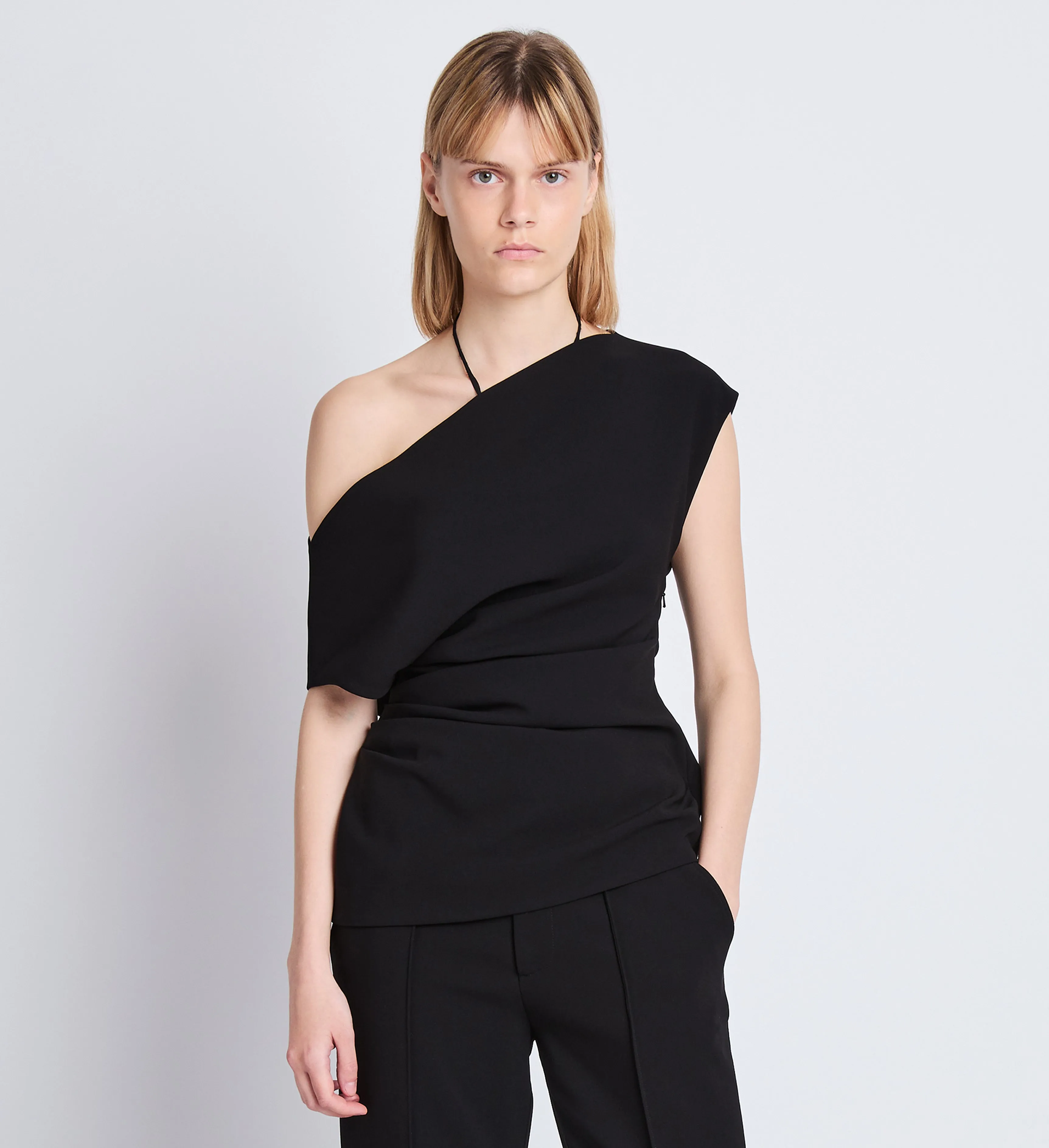 Francesa Off The Shoulder Top in Matte Double Crepe sold by Proenza Schouler product image thumbnail 2