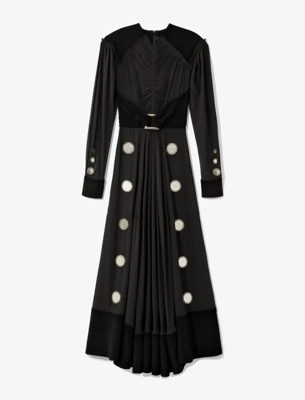 Metal Disc Ruched Dress made by Proenza Schouler