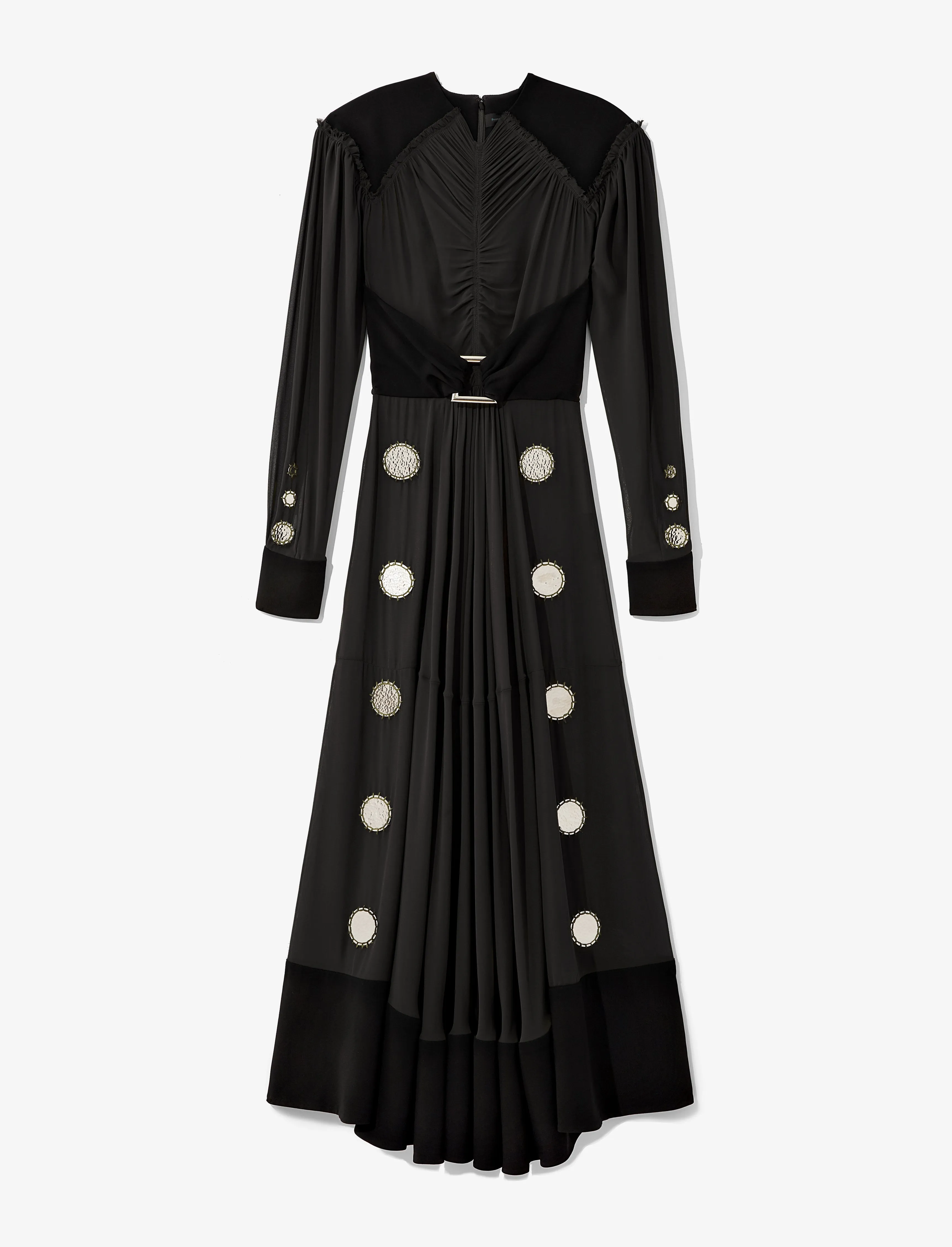 Metal Disc Ruched Dress sold by Proenza Schouler