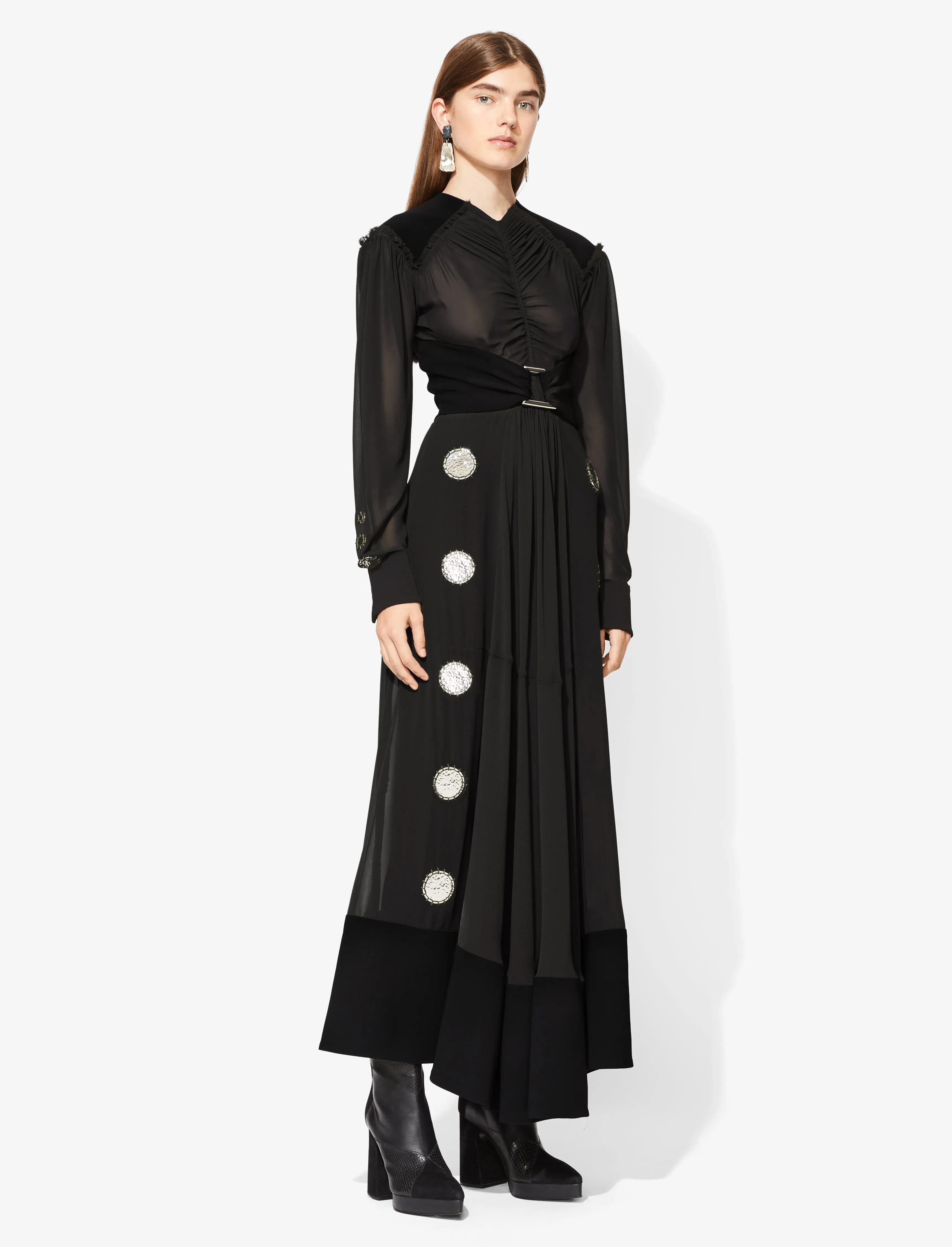 Metal Disc Ruched Dress sold by Proenza Schouler product image thumbnail 3