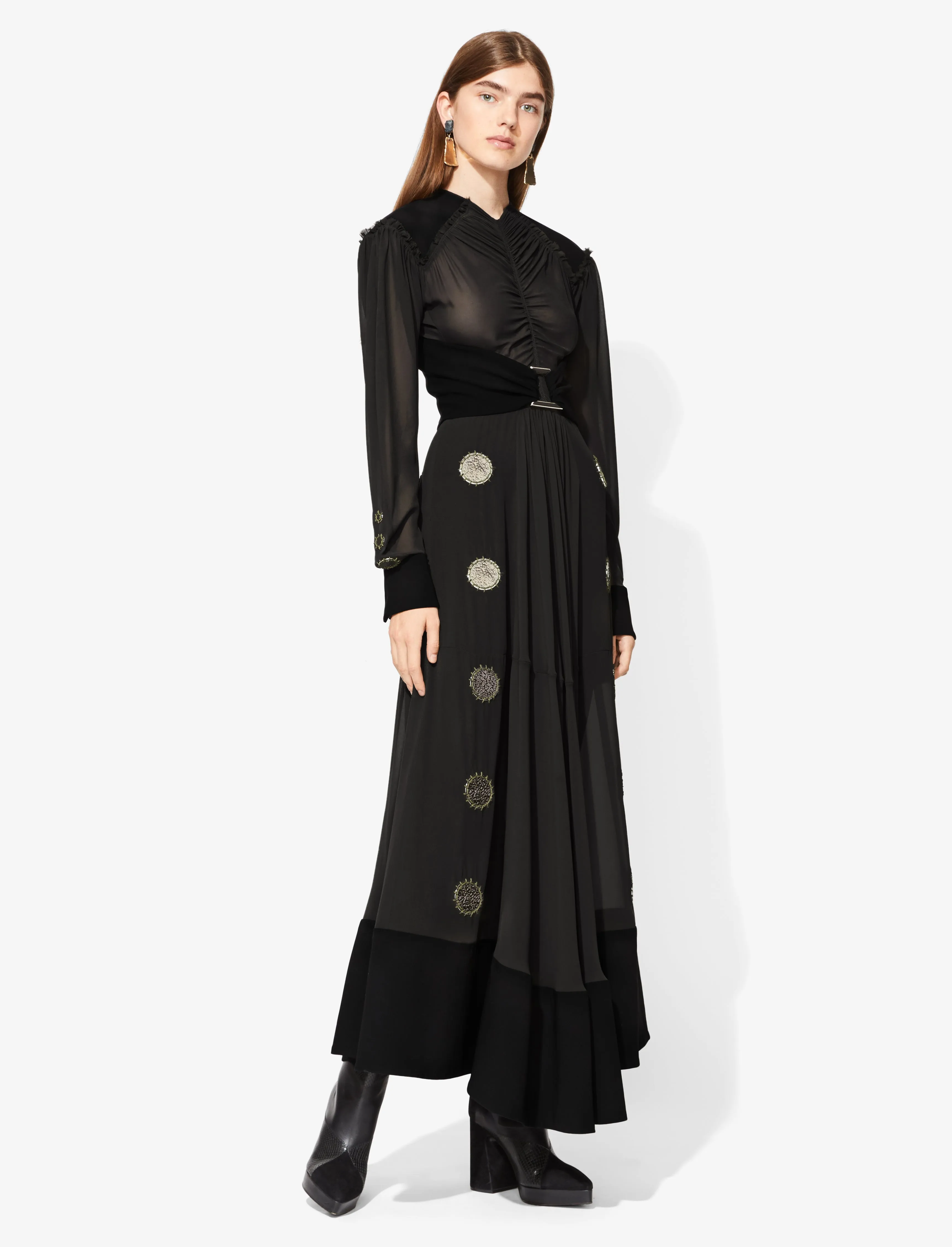 Metal Disc Ruched Dress sold by Proenza Schouler product image thumbnail 2