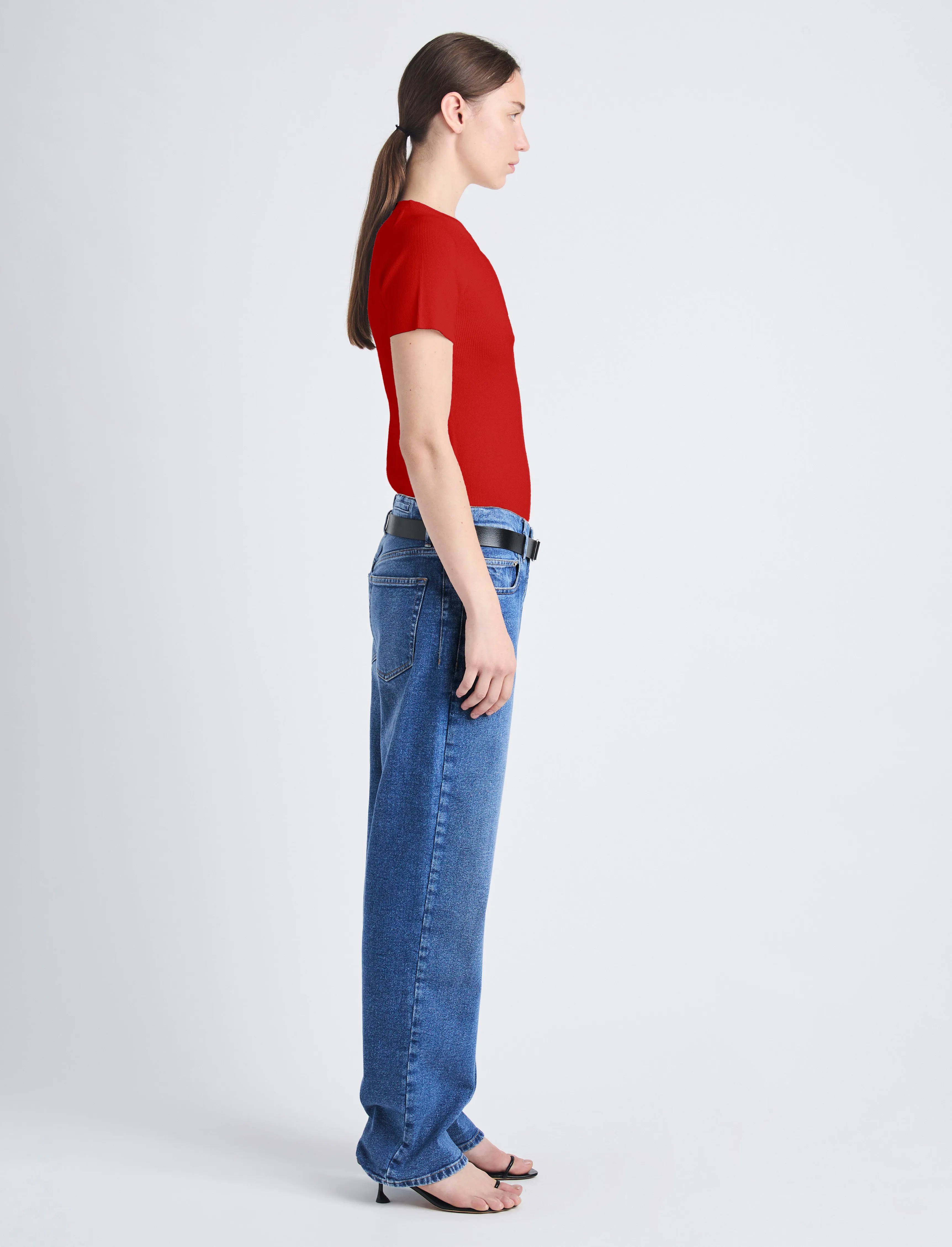 Sky Top in Matte Viscose Rib sold by Proenza Schouler product image thumbnail 4