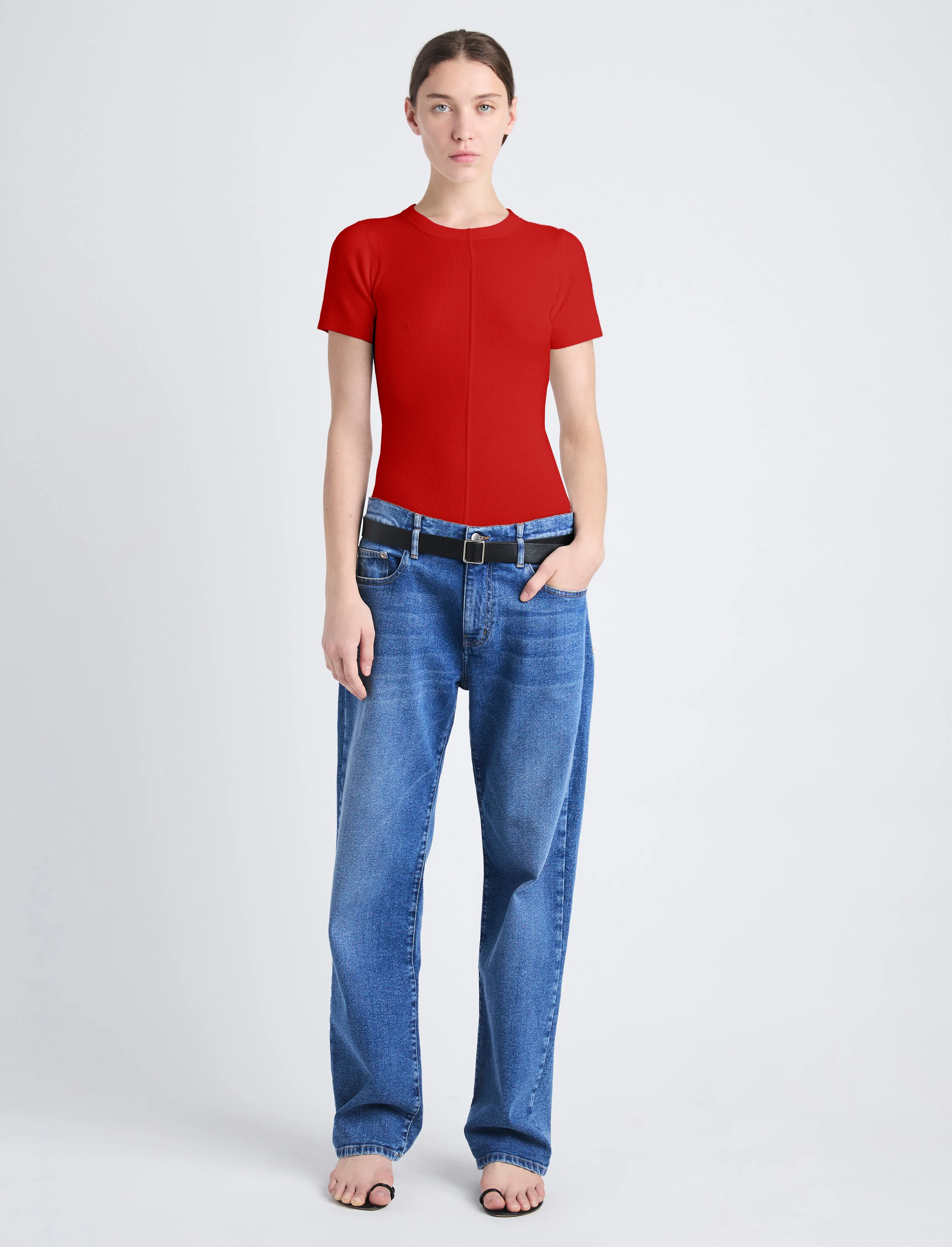 Sky Top in Matte Viscose Rib sold by Proenza Schouler product image thumbnail 3