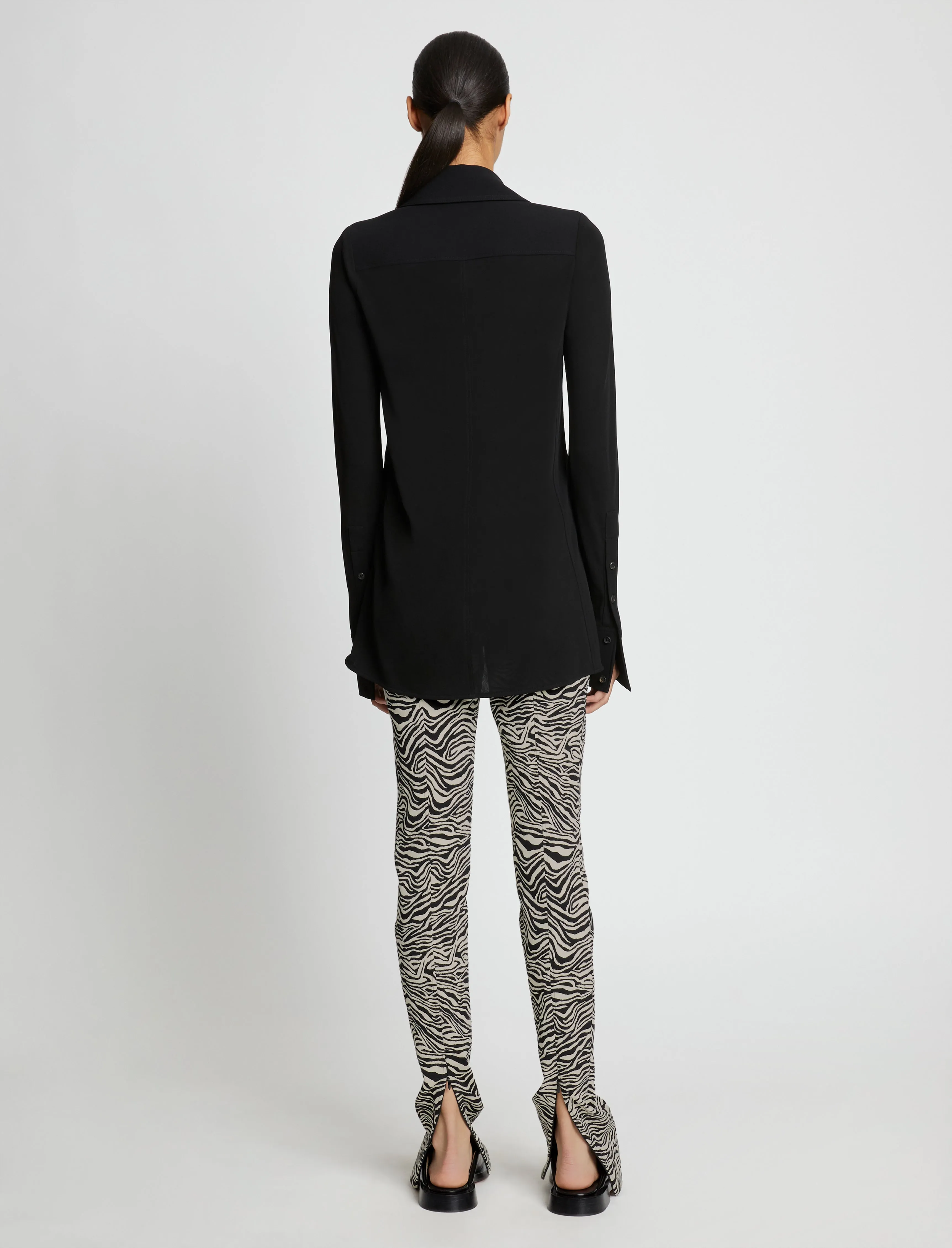 Stretch Zebra Jacquard Pants sold by Proenza Schouler product image thumbnail 4