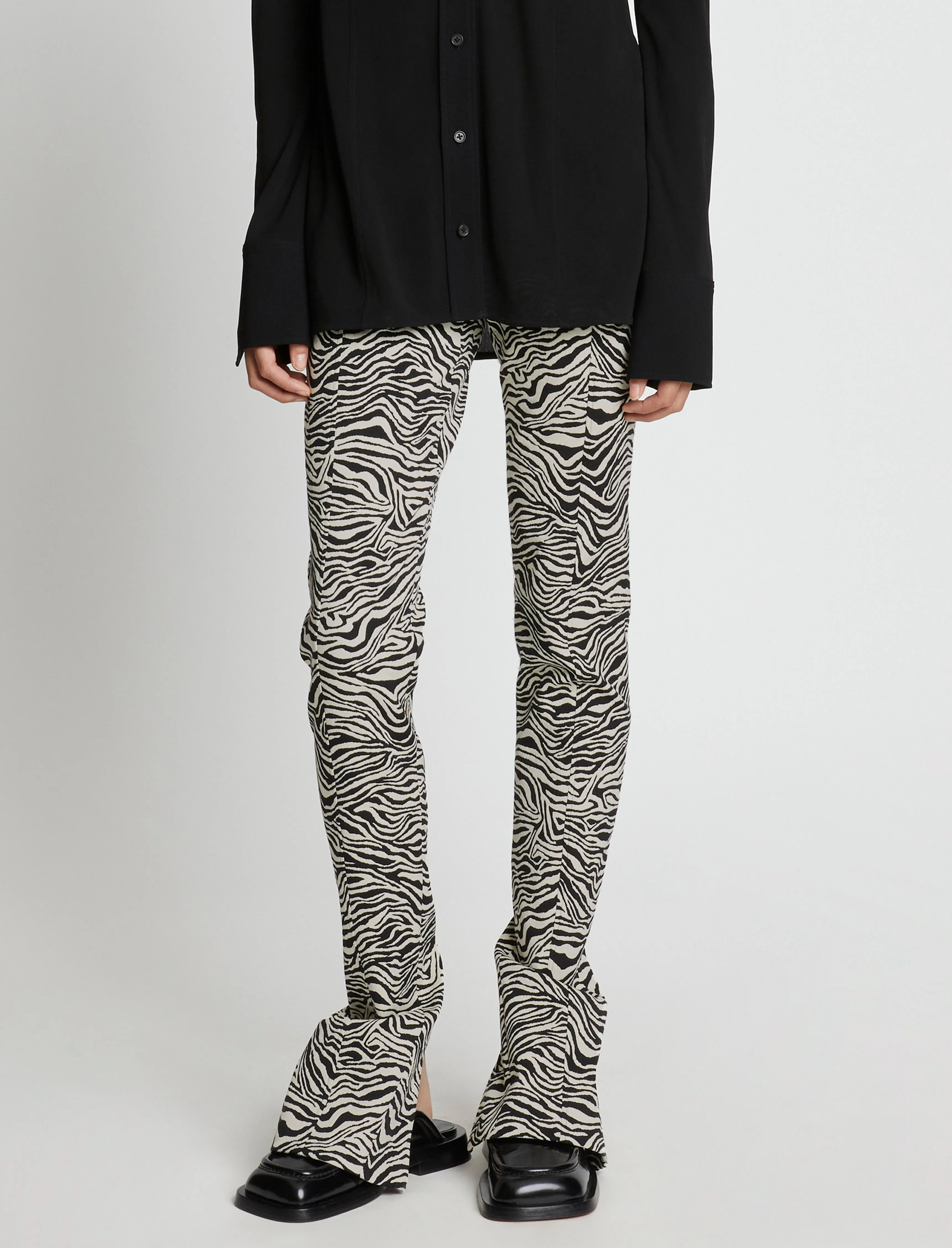 Stretch Zebra Jacquard Pants sold by Proenza Schouler product image thumbnail 5
