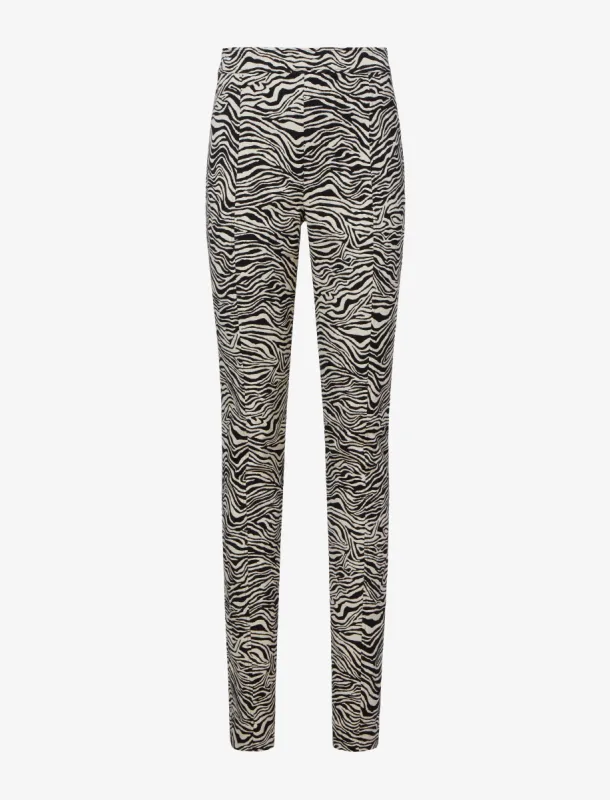 Stretch Zebra Jacquard Pants sold by Proenza Schouler