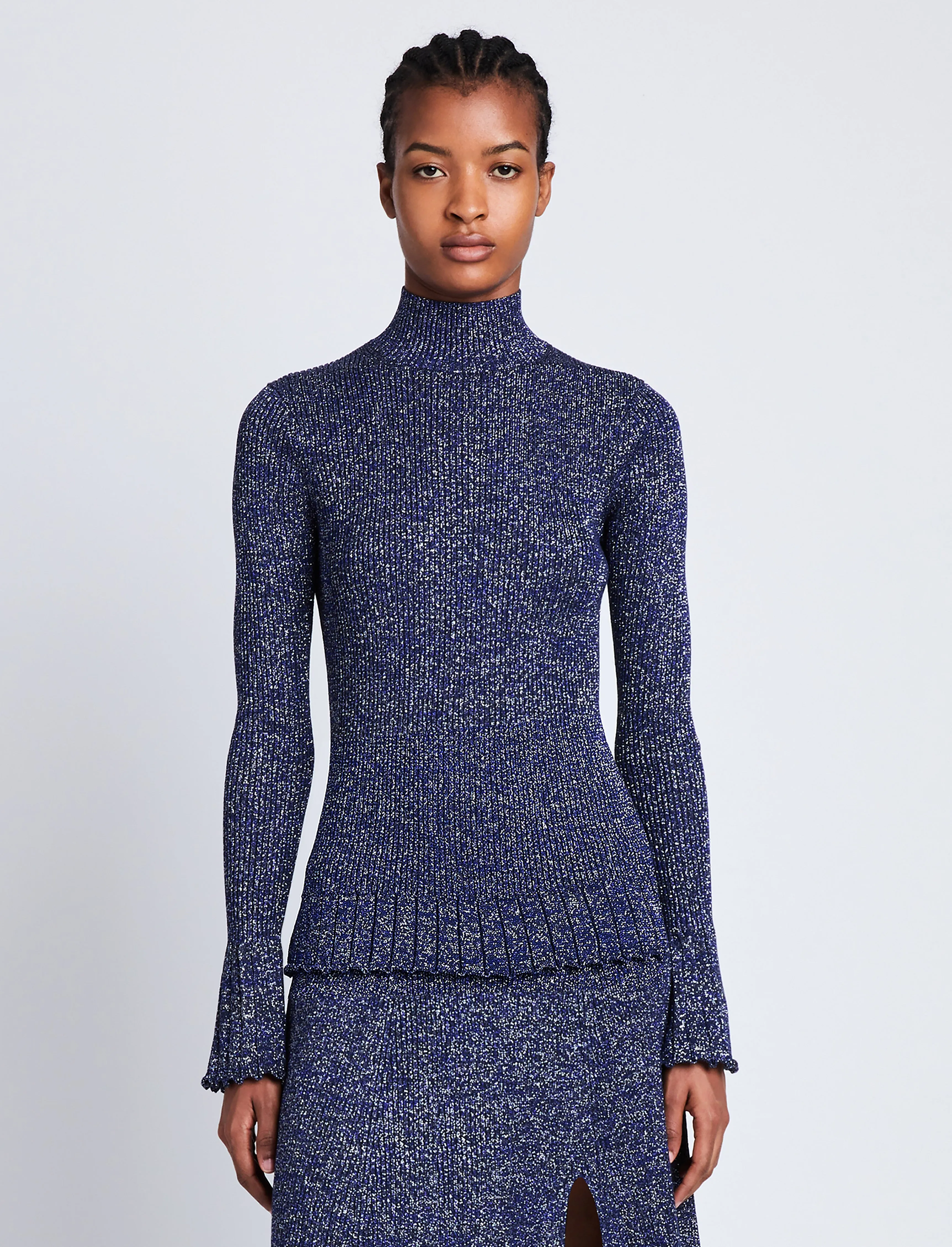 Avery Turtleneck in Marled Lurex sold by Proenza Schouler product image thumbnail 2