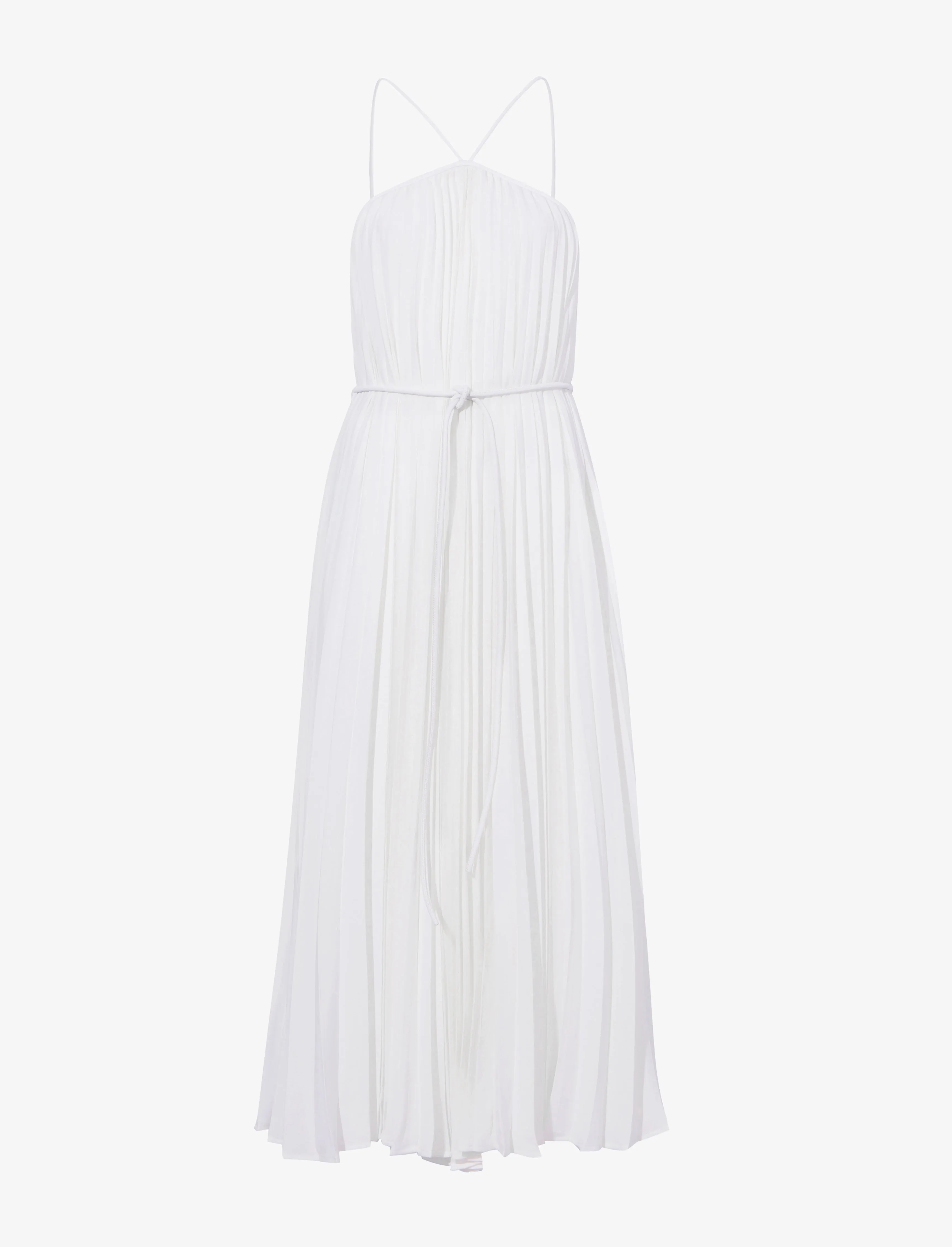 Celeste Pleated Dress in Lightweight Crepe sold by Proenza Schouler