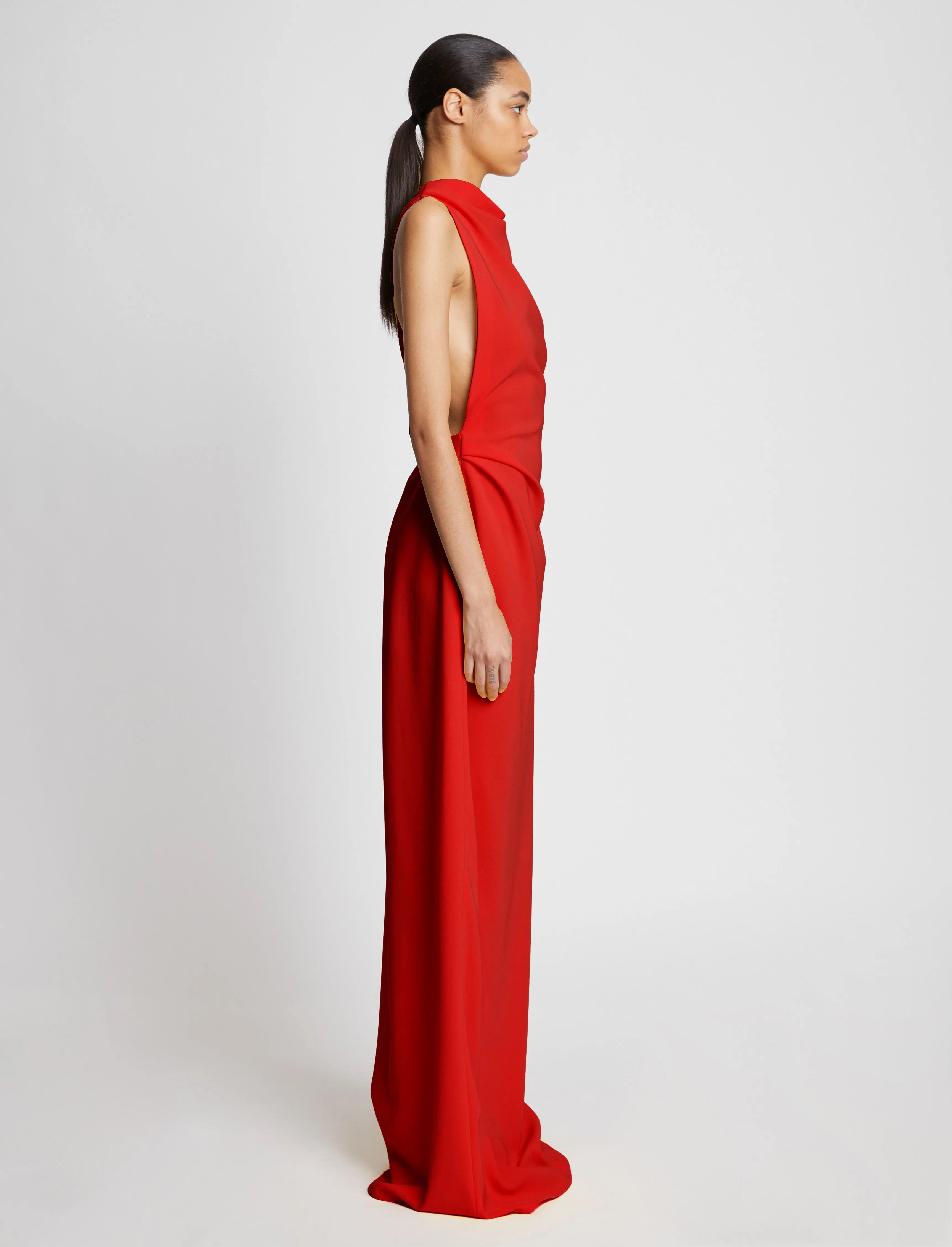 Faye Backless Twist Back Dress in Matte Double Crepe sold by Proenza Schouler product image thumbnail 3