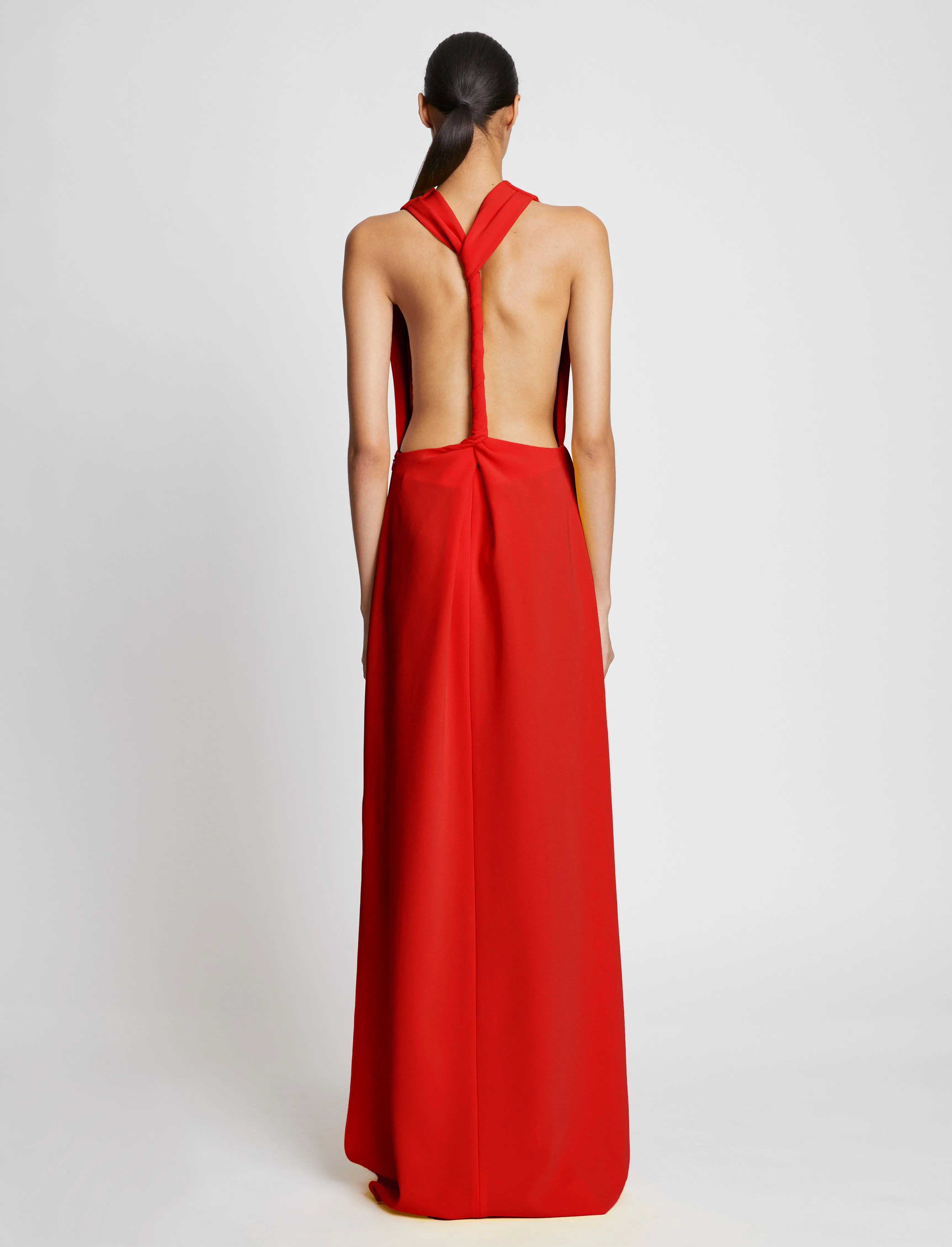 Faye Backless Twist Back Dress in Matte Double Crepe sold by Proenza Schouler product image thumbnail 4