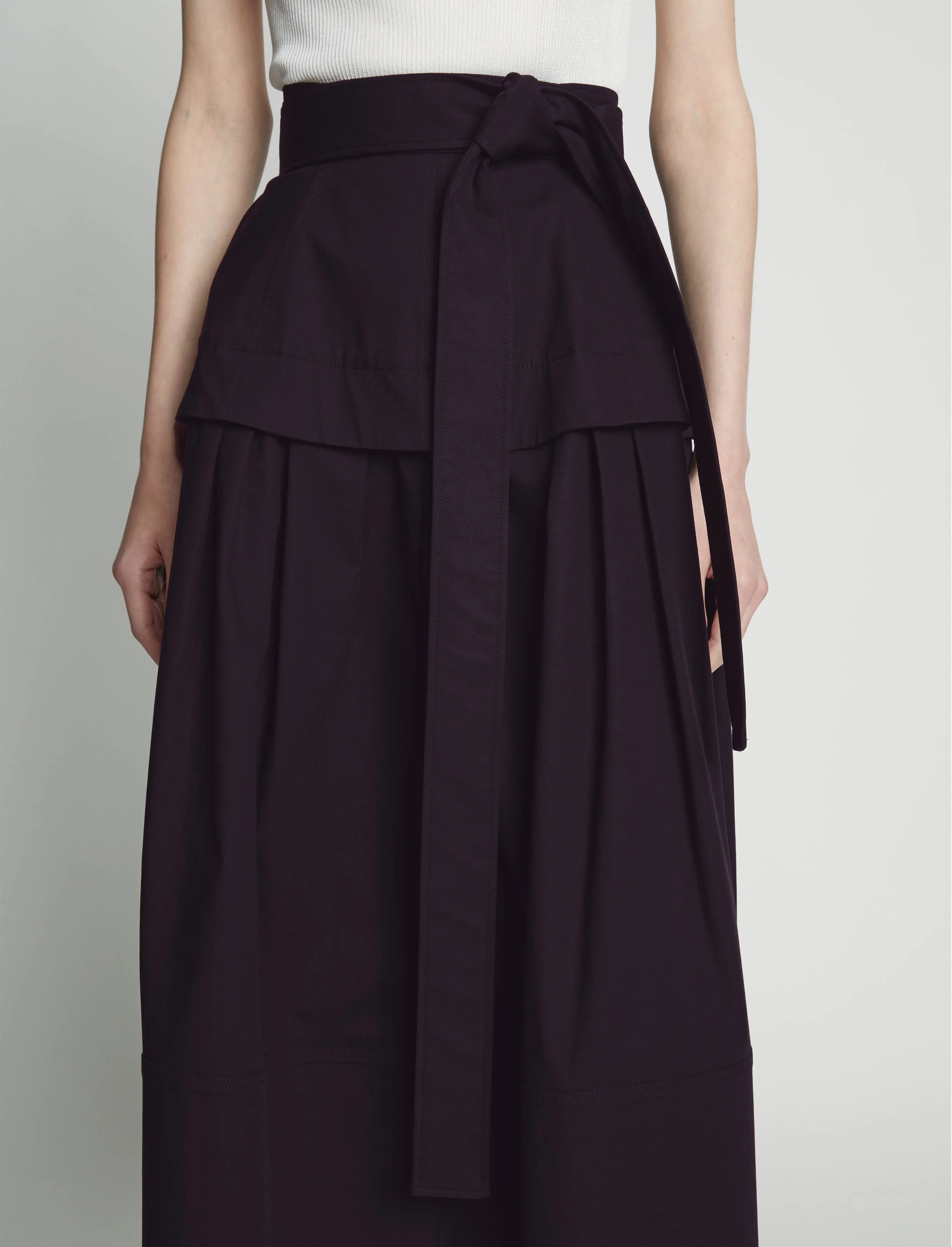Poplin Belted Skirt sold by Proenza Schouler product image thumbnail 5